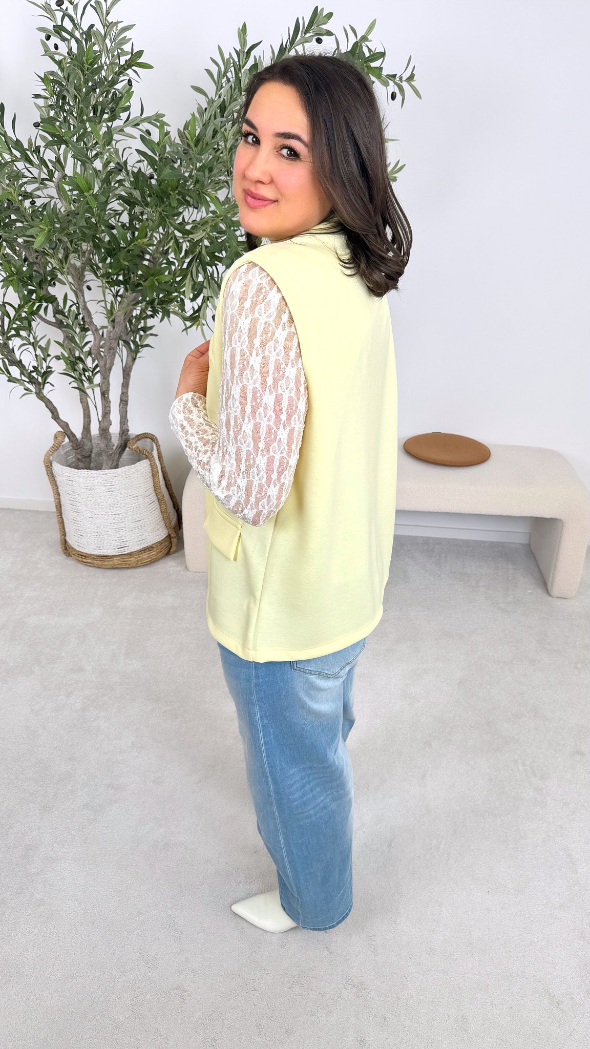 Weste Pure Look *Gelb*