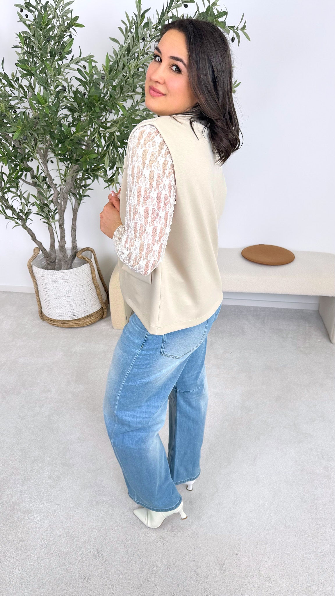 Weste Pure Look *Beige*