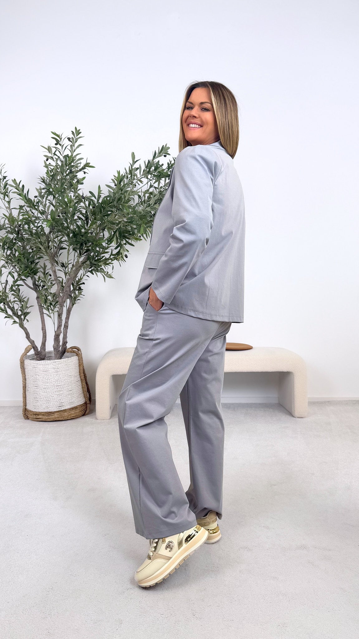 Blazer Chic Balance *Grau* (lieferbar ab 16.2.26)