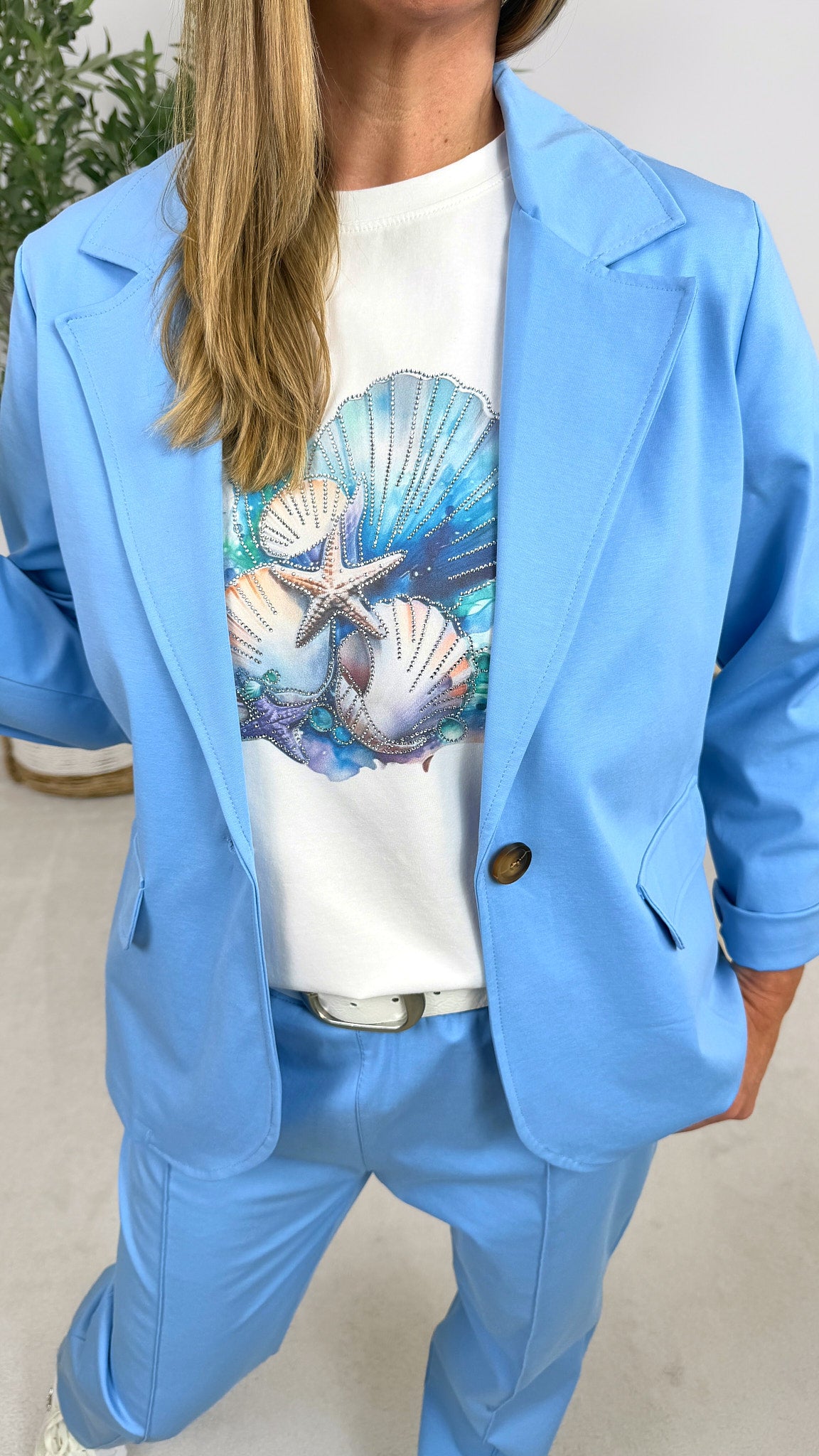 Blazer Chic Balance *Hellblau* (lieferbar ab 16.2.26)