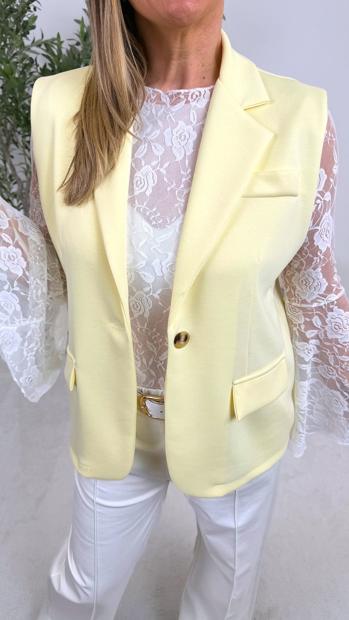 Weste Pure Look *Gelb*