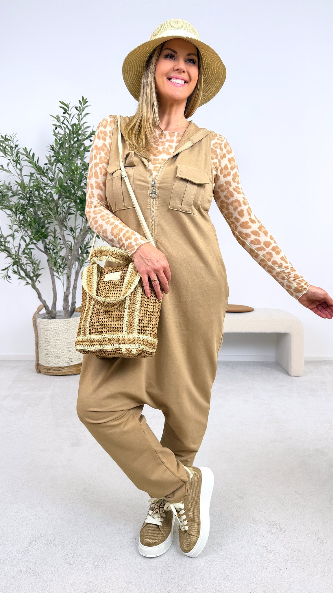 Jumpsuit Off Duty *Camel*