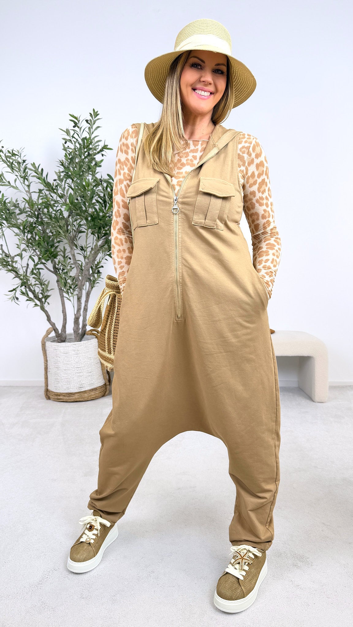 Jumpsuit Off Duty *Camel*