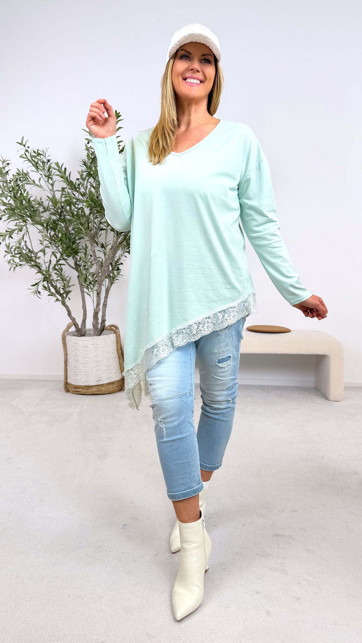Langarmshirt Easy Fit *Mint*