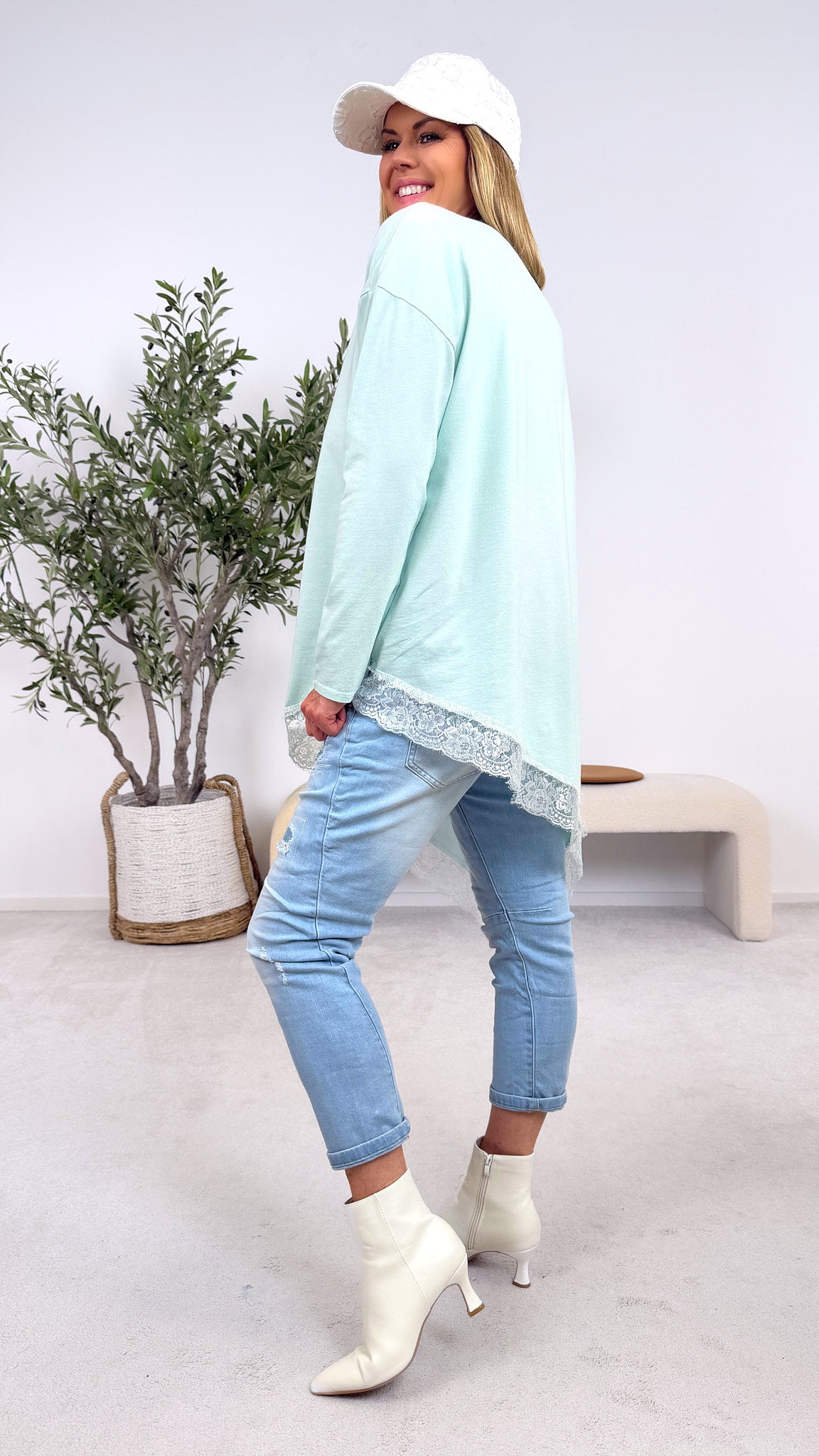 Langarmshirt Easy Fit *Mint*