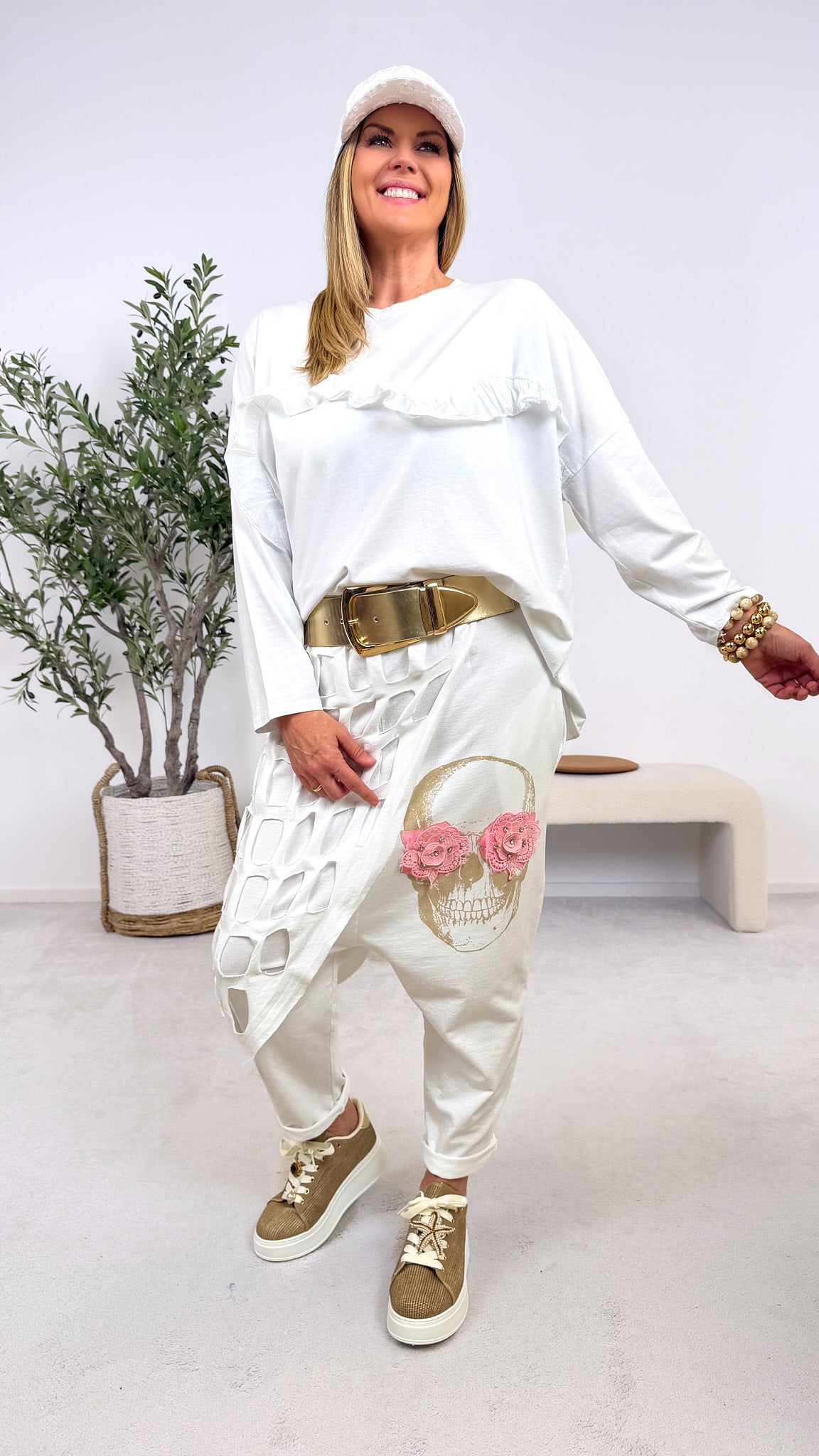 Baggy Hose Sunshine Rebel *Weiß*