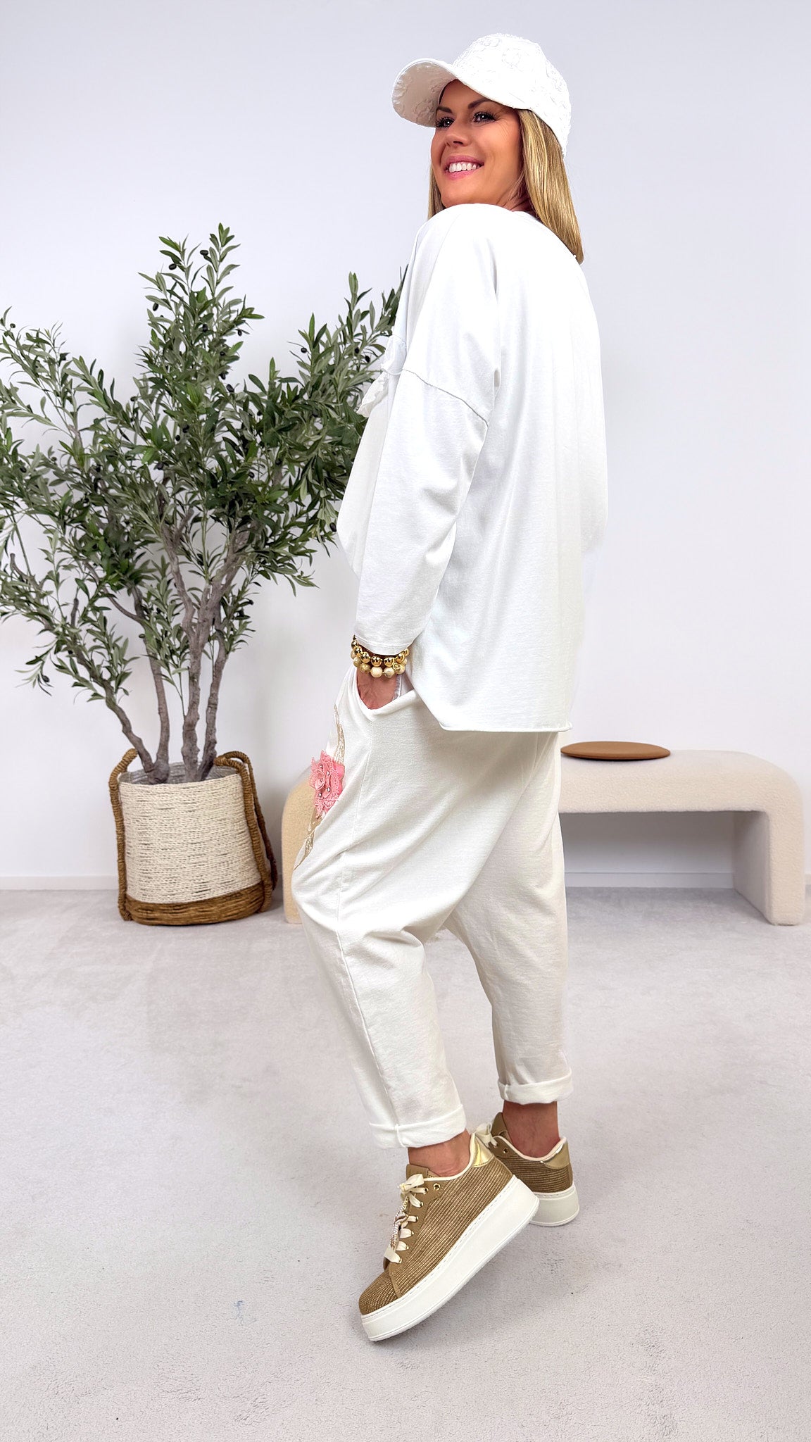 Baggy Hose Sunshine Rebel *Weiß*