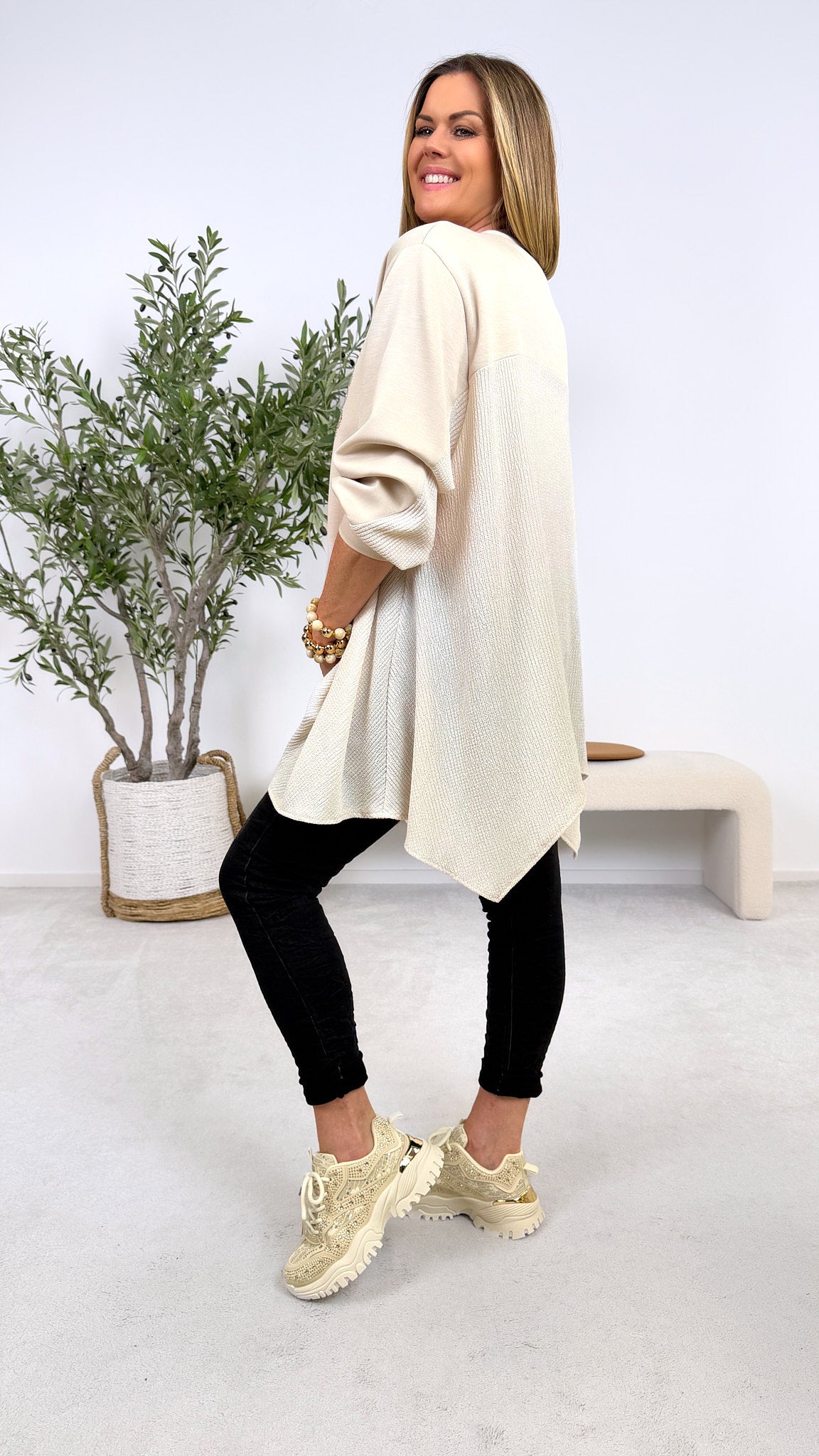 Sweatshirt Wildheart Blossom *Beige*