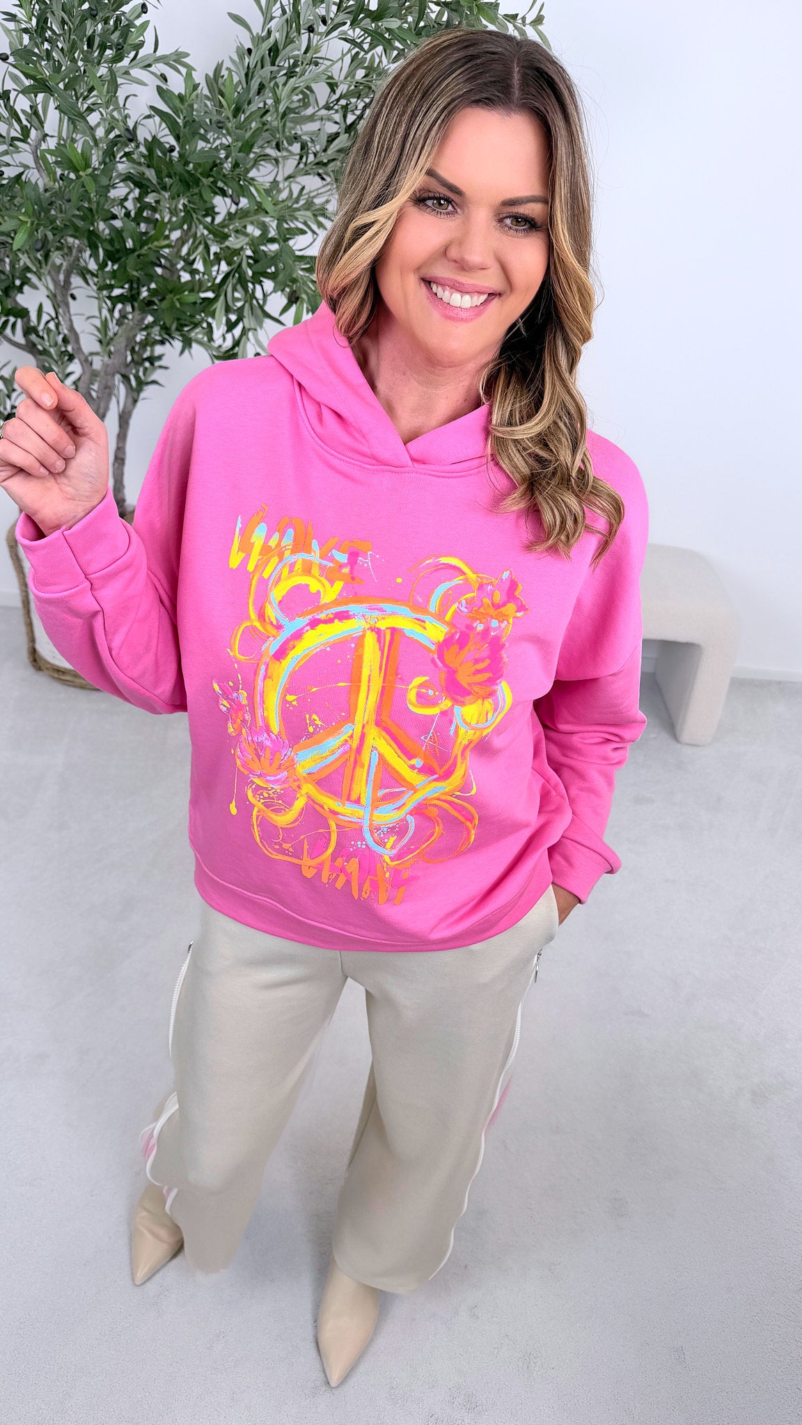 Hoodie Paint Splash *Pink*