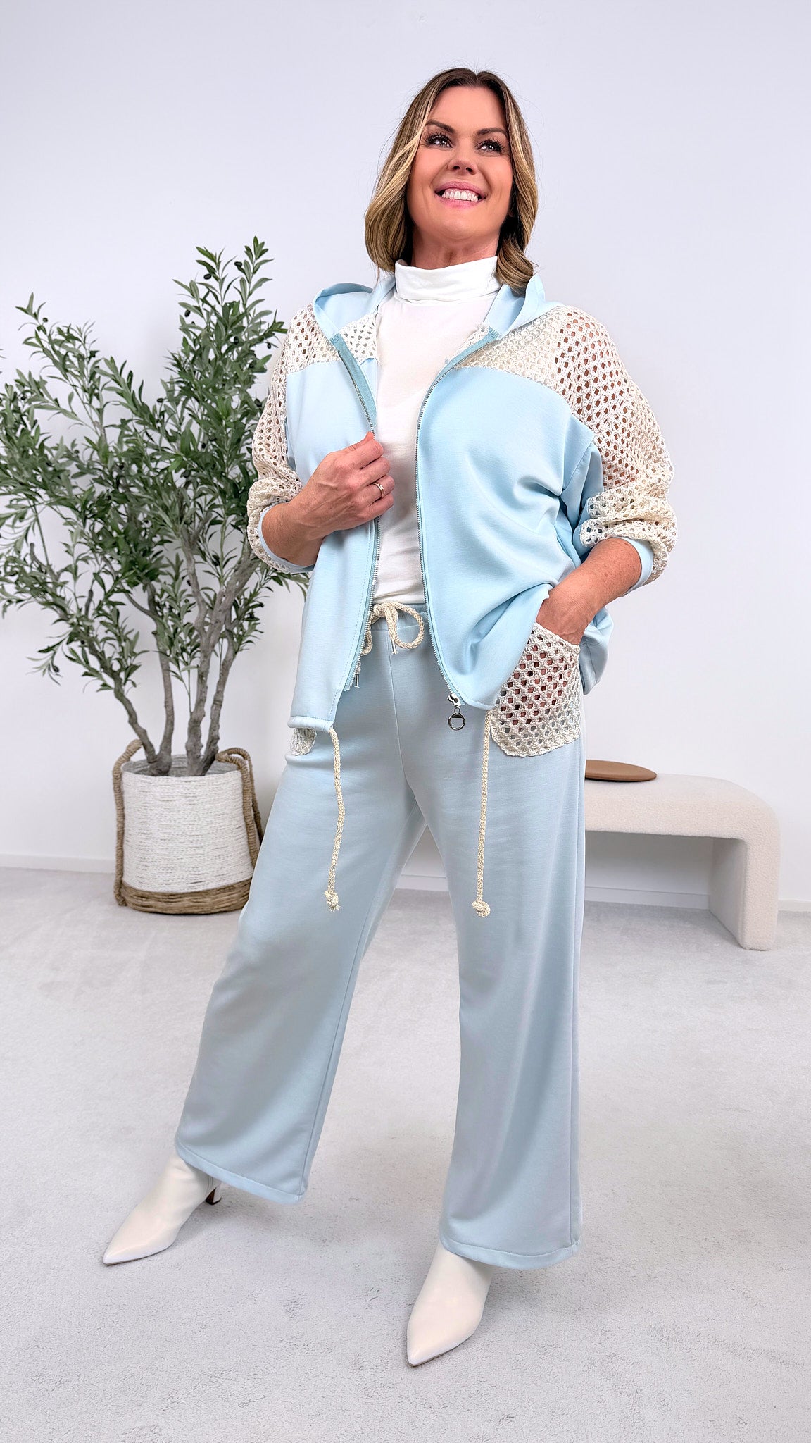 Sweatjacke Femme Sport *Blau*