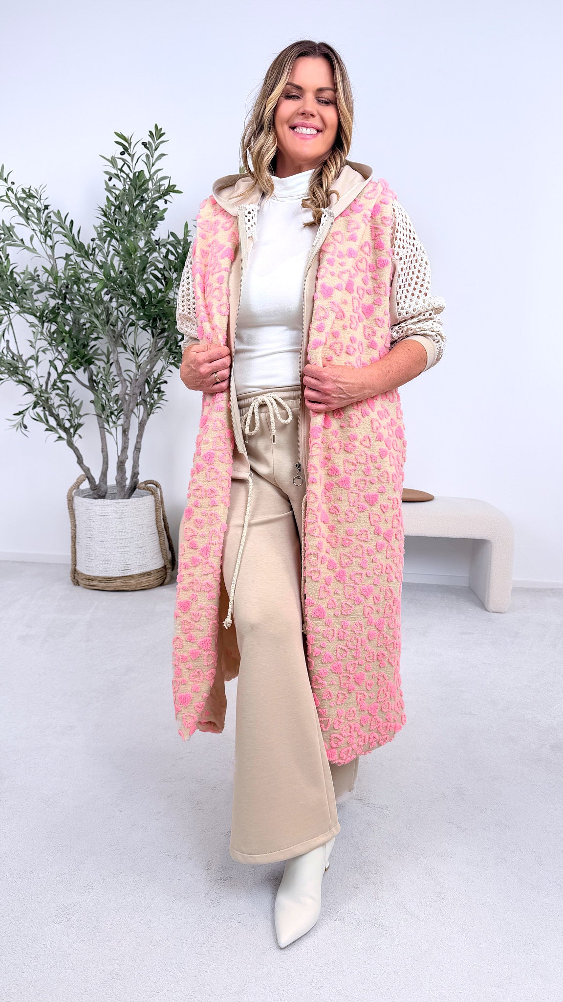 Lange Weste Heart & Power