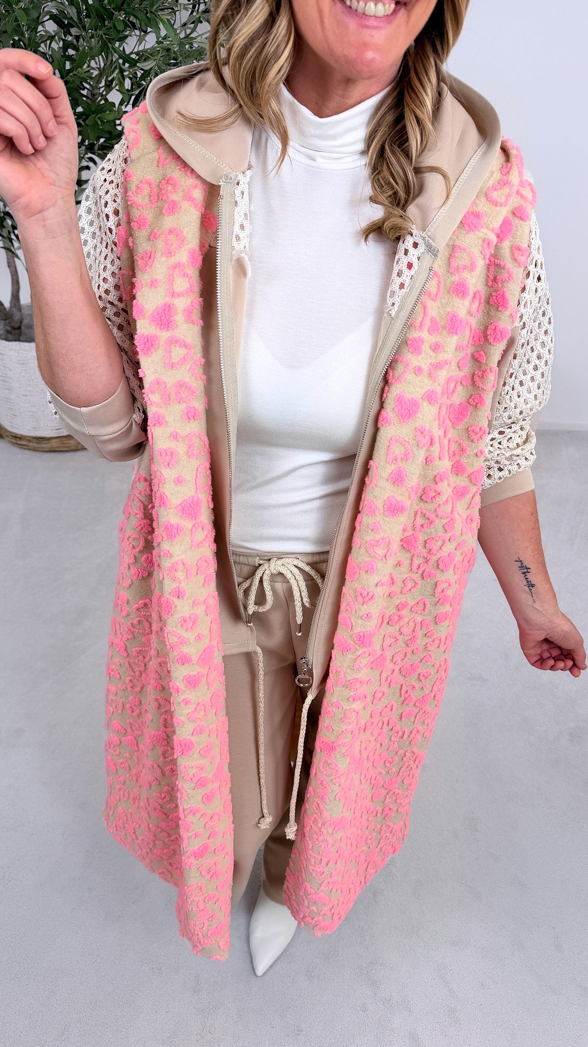 Lange Weste Heart & Power