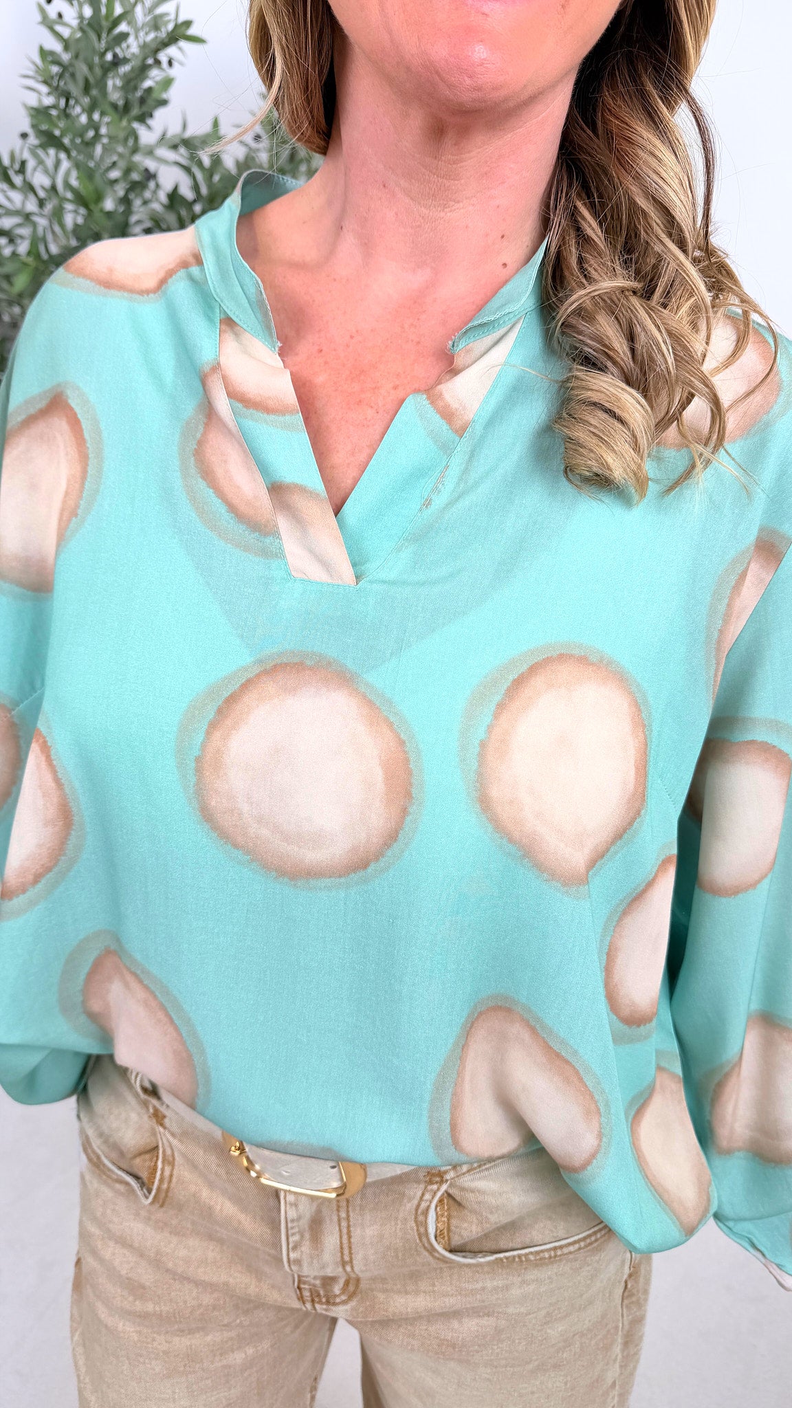 Blusenshirt Circle Breeze *Türkis*