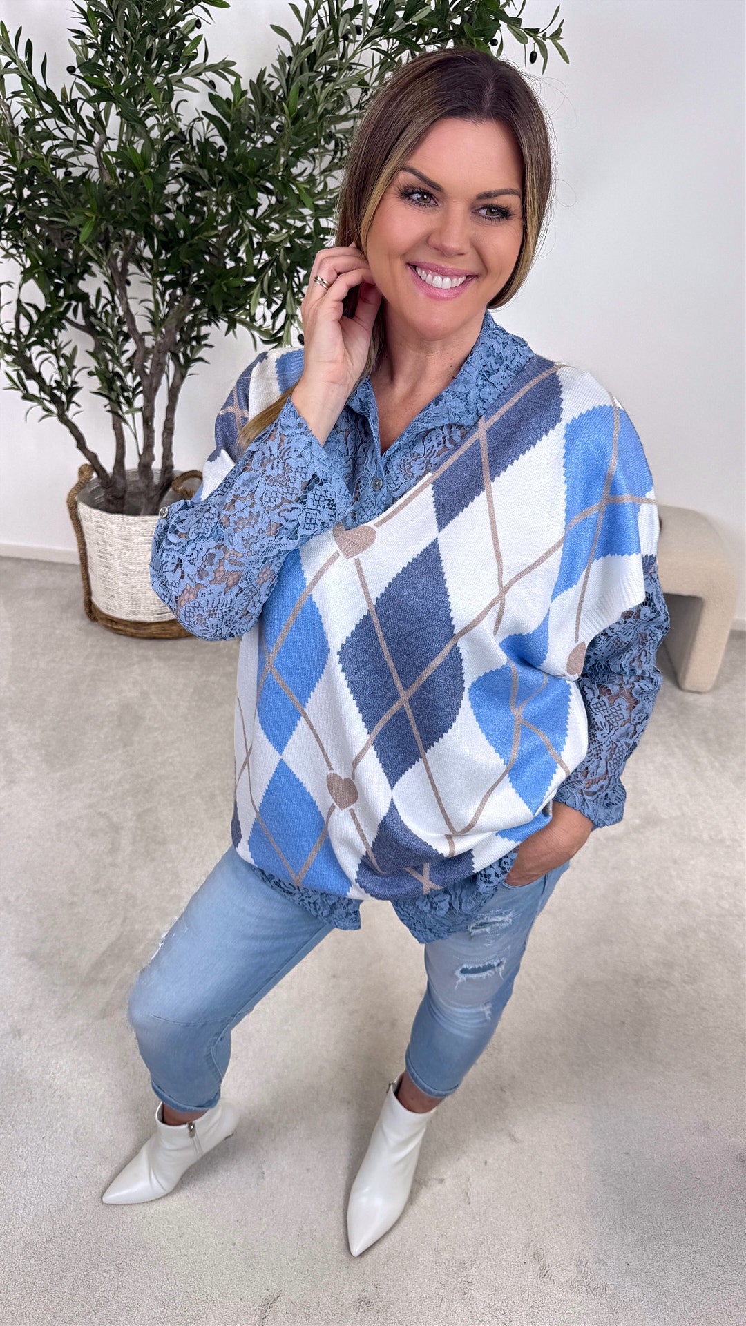 Pullunder Modern Feminine *Jeansblau*