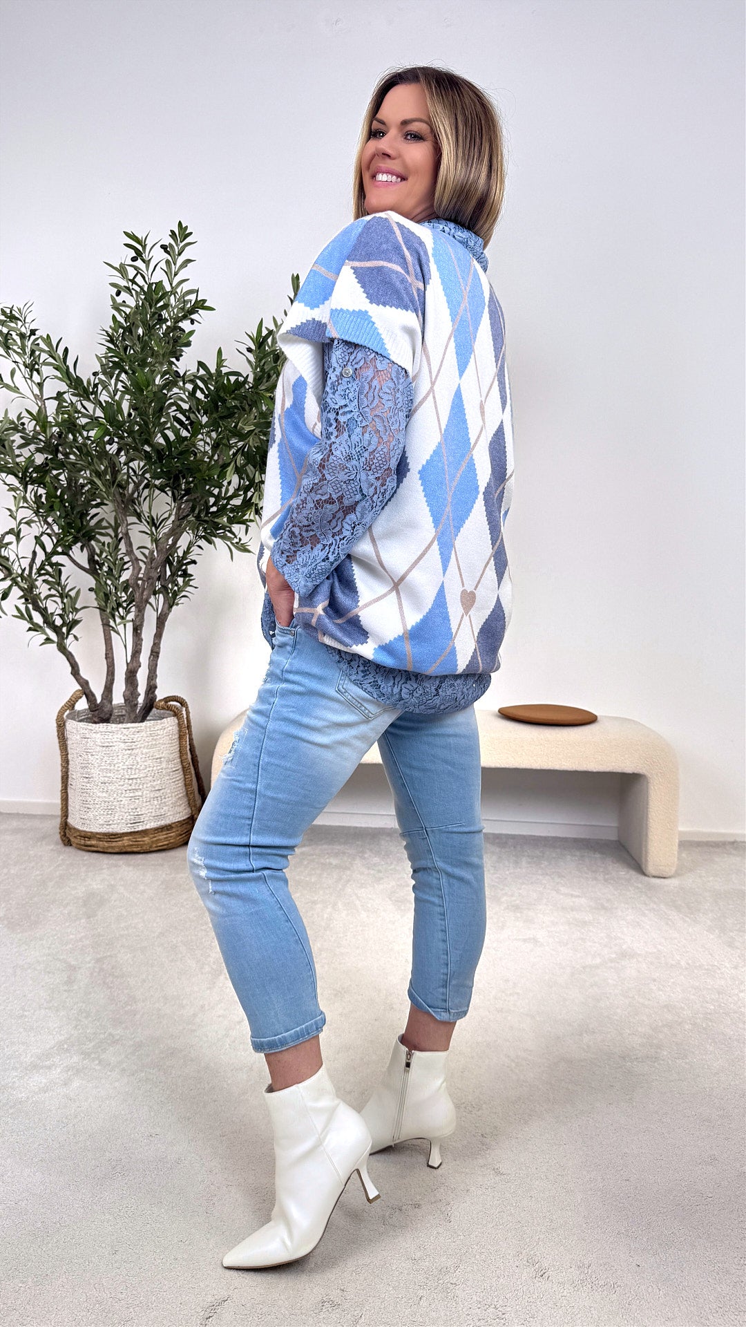 Pullunder Modern Feminine *Jeansblau*