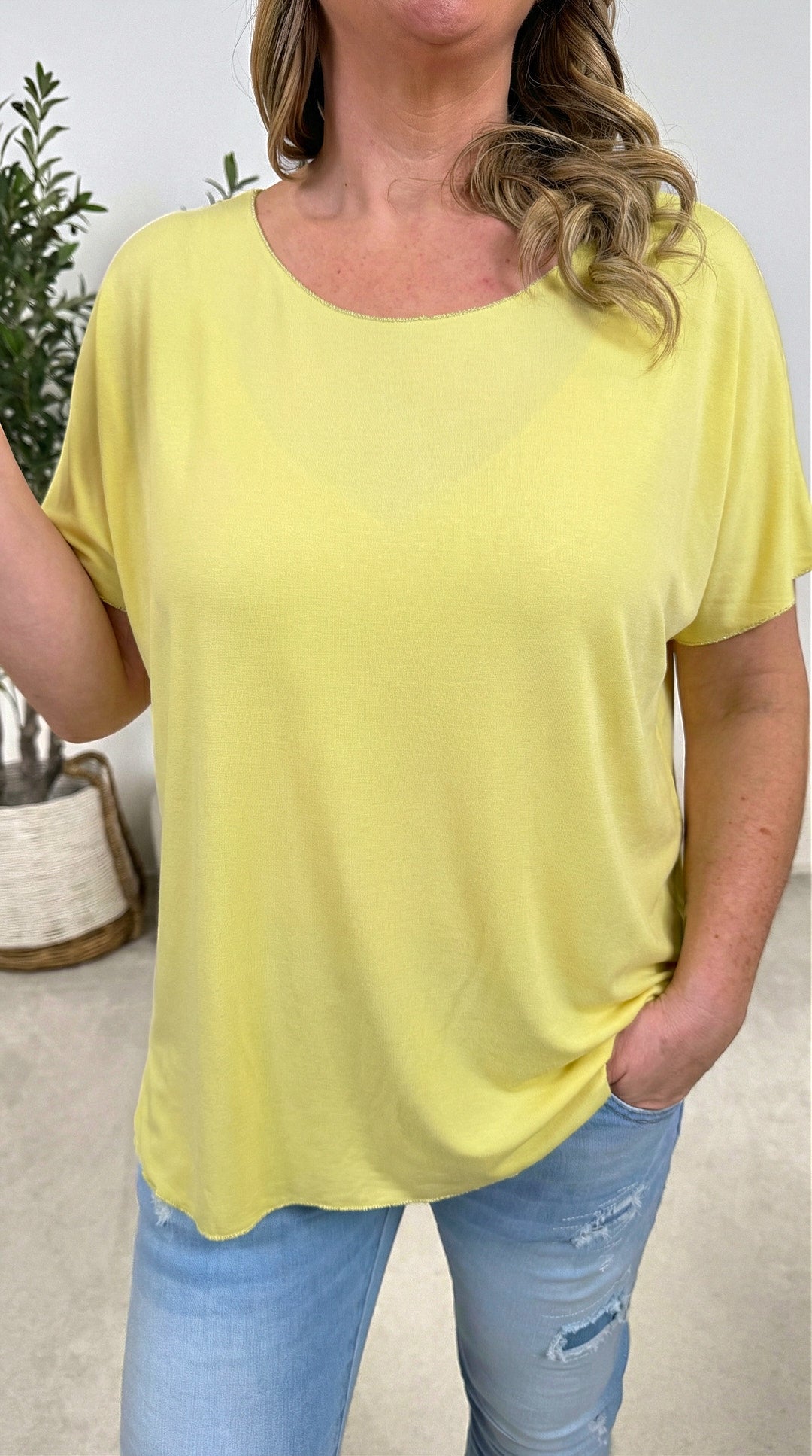 T-Shirt Classic Fit *Gelb*