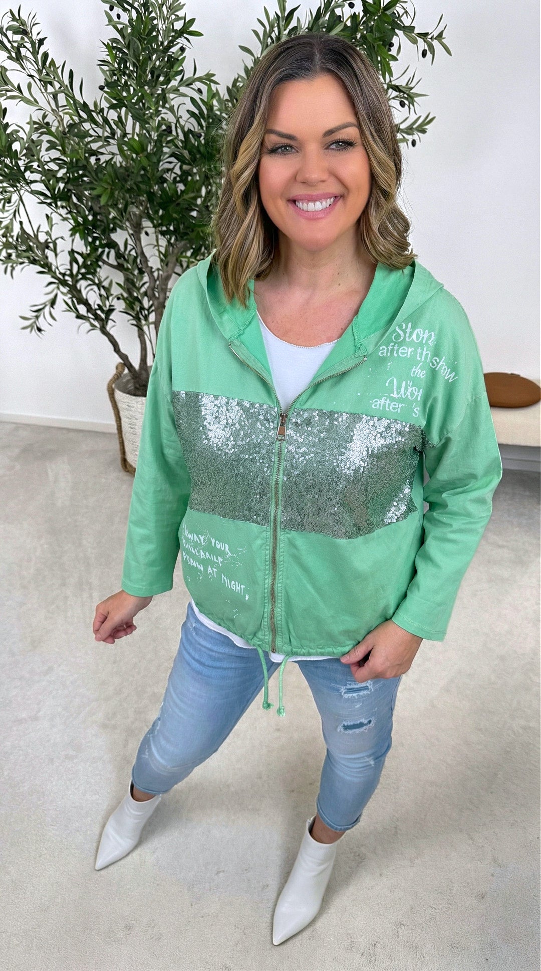 Jacke Glam Casual *Grün*