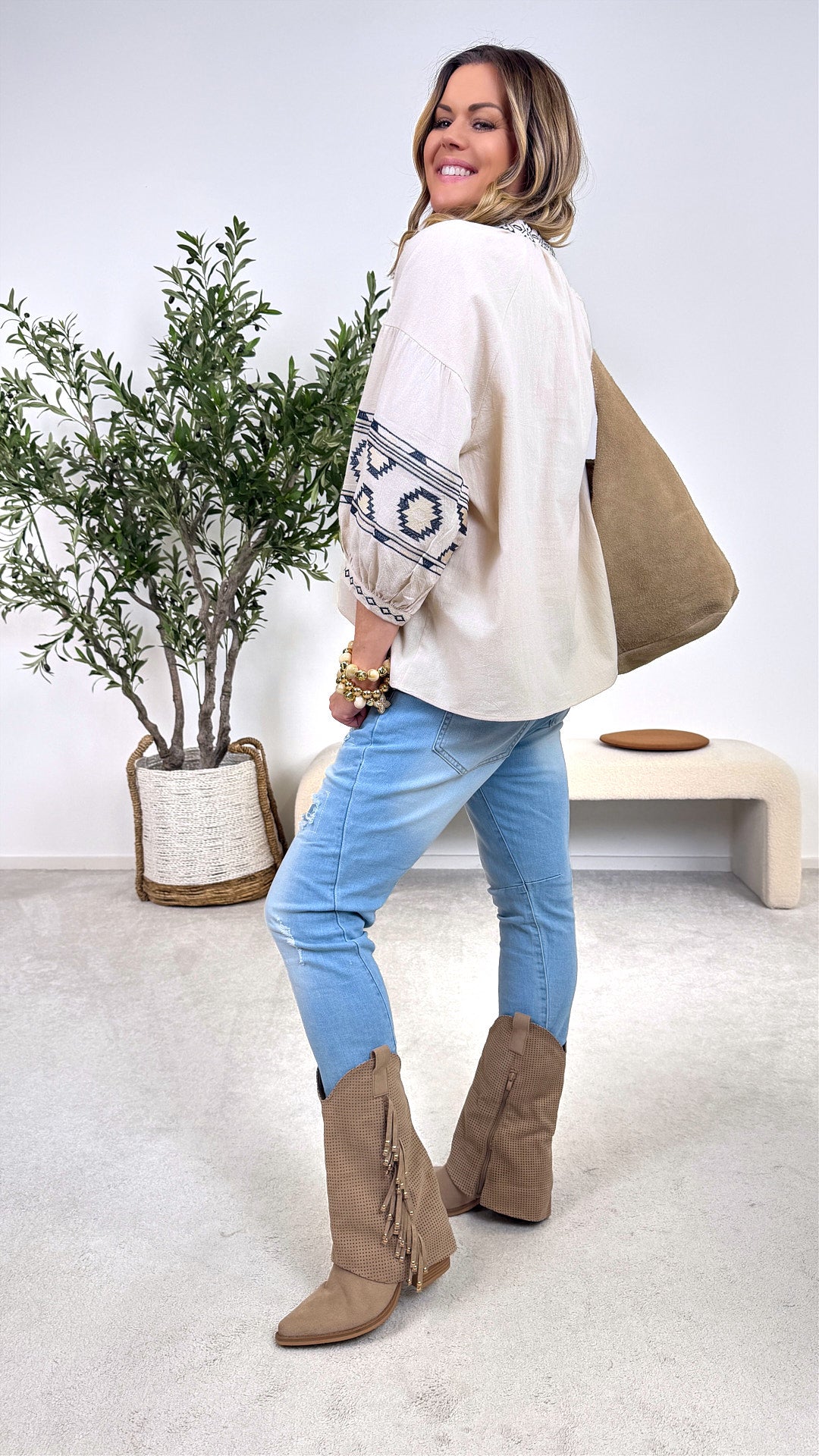 Bluse Inner Glow *Beige*