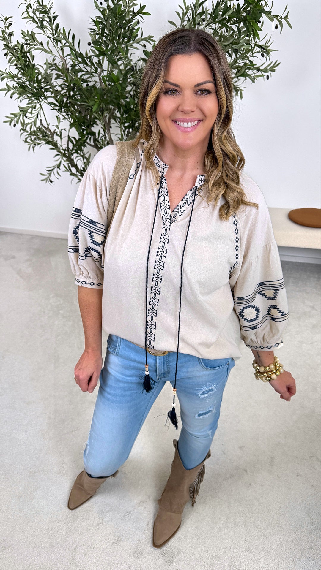 Bluse Inner Glow *Beige*