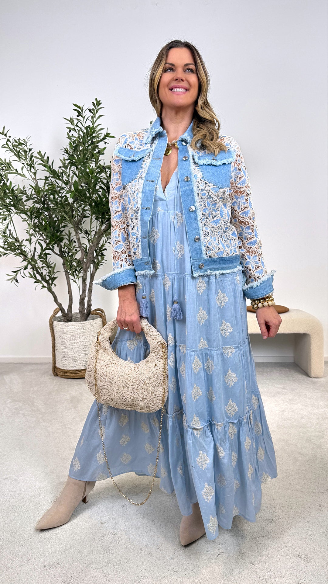 Jeansjacke Boho Blue