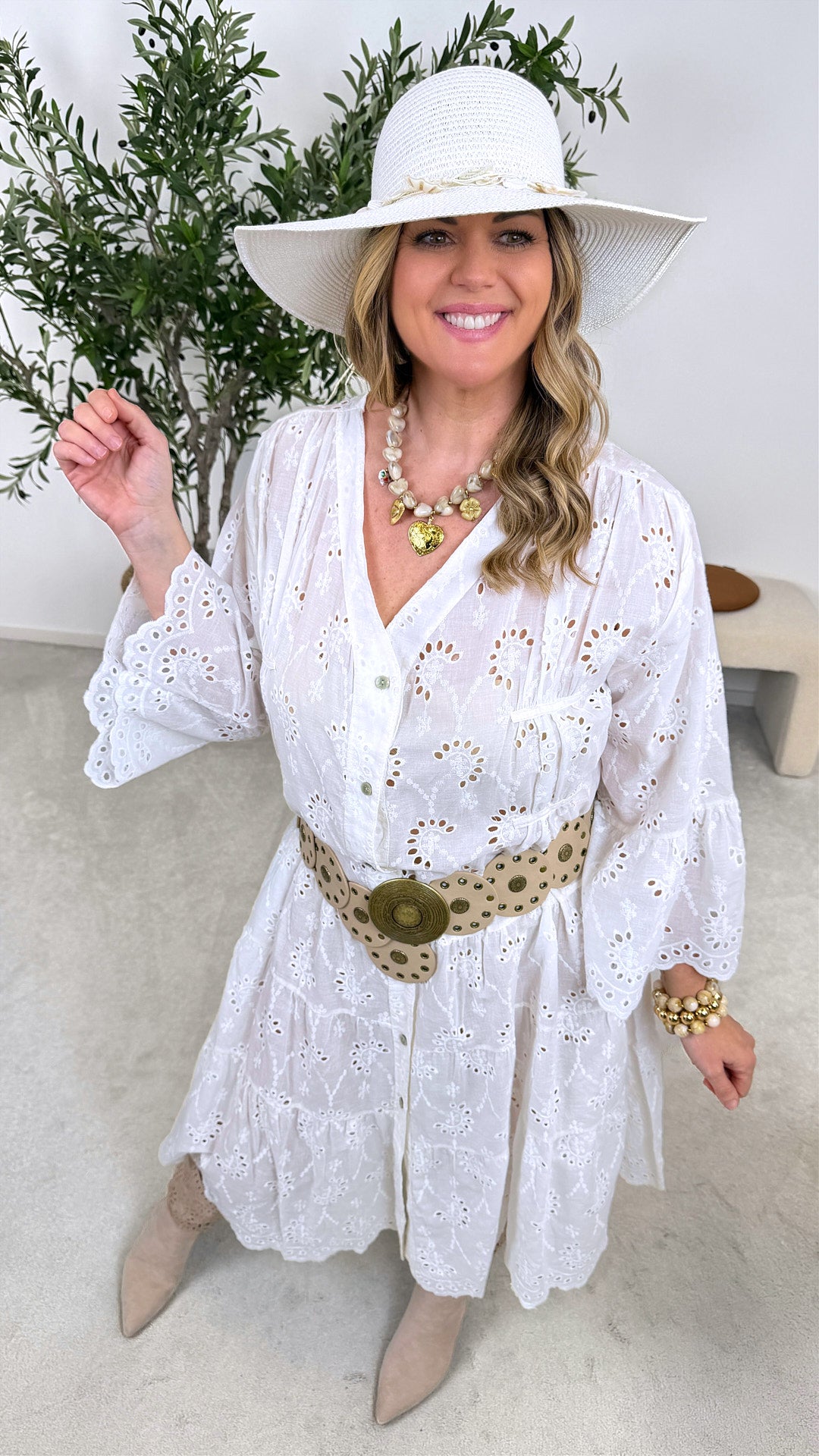 Kleid Pure Boho *Weiß*