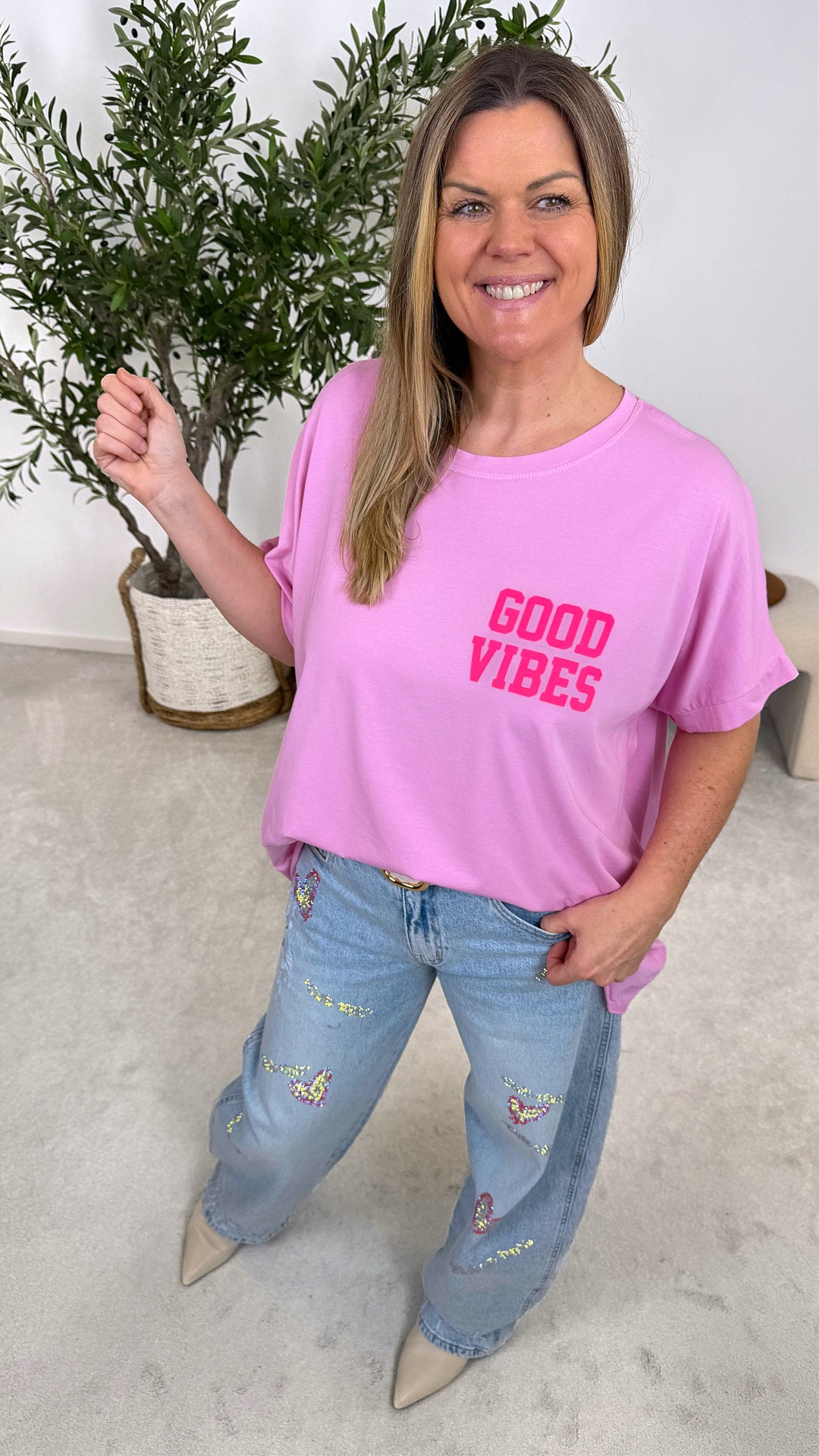 T-Shirt Positive Mood *Rosa*