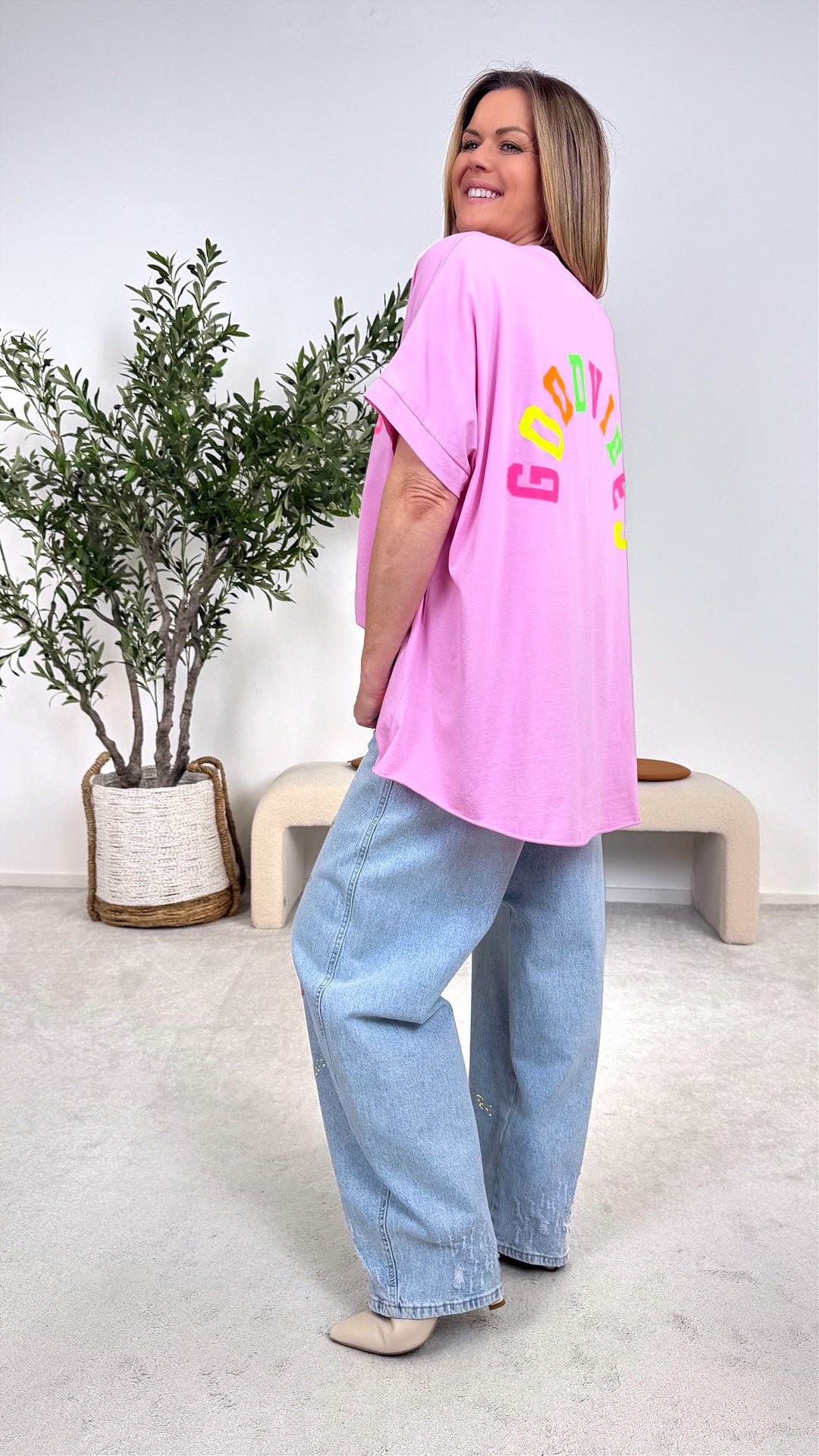 T-Shirt Positive Mood *Rosa*