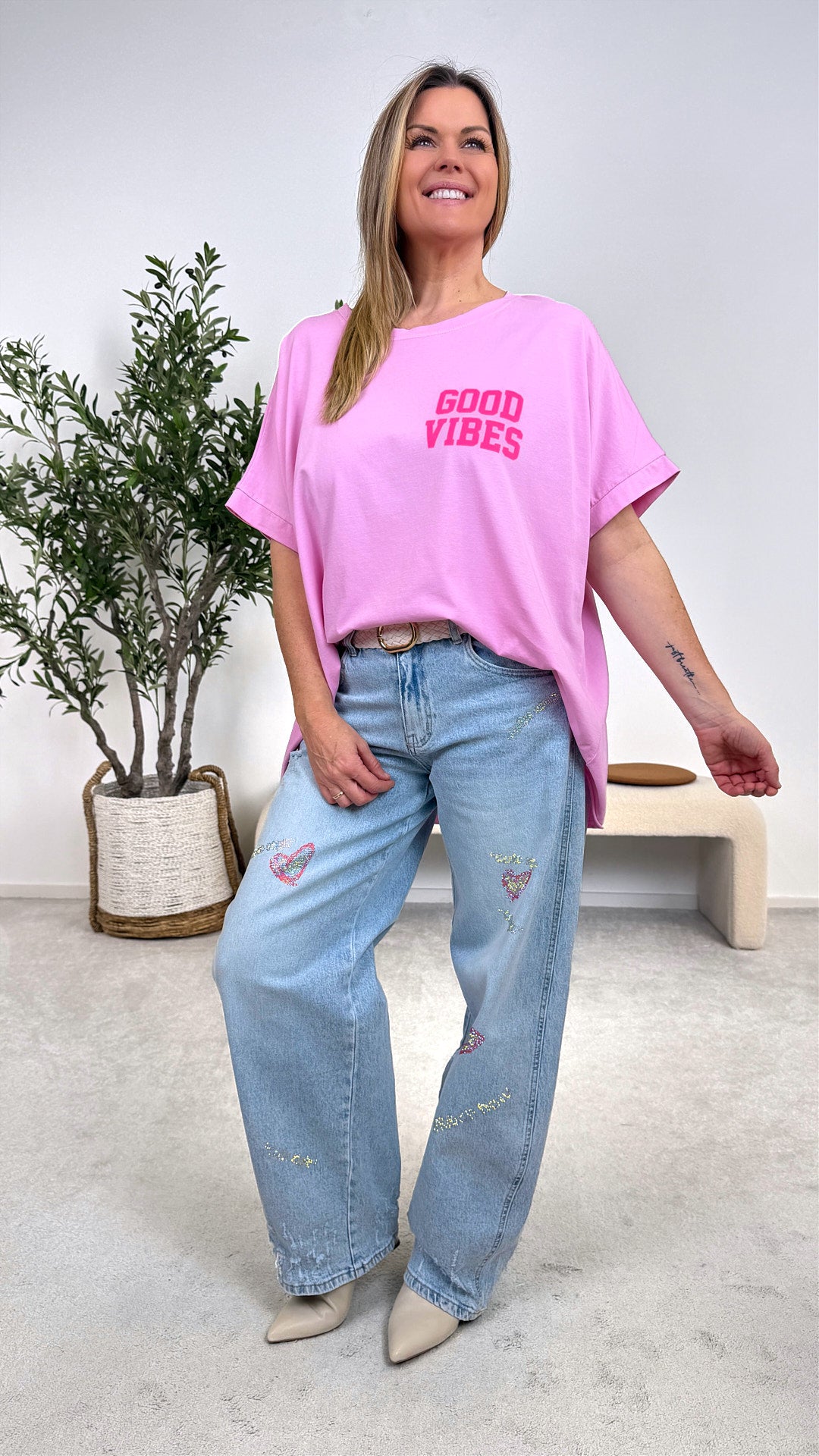 T-Shirt Positive Mood *Rosa*