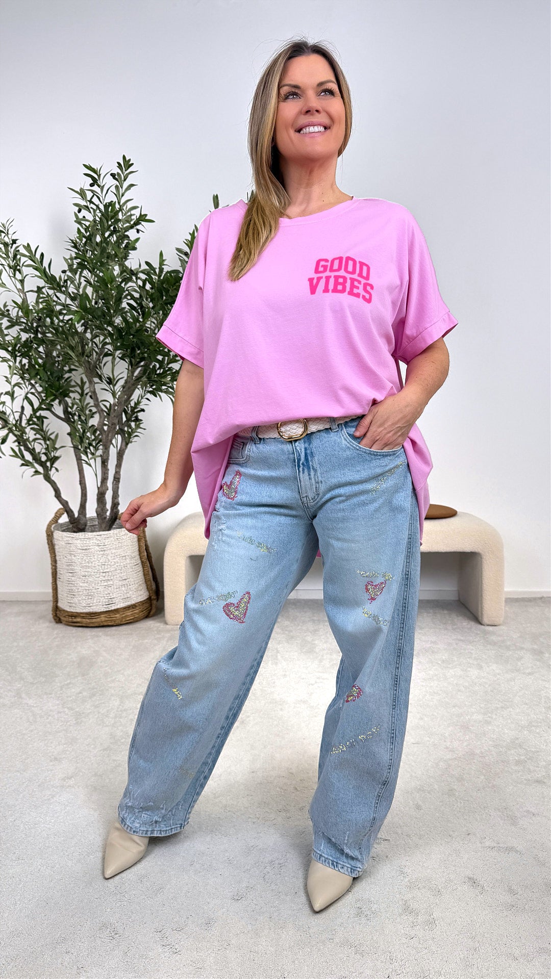 T-Shirt Positive Mood *Rosa*