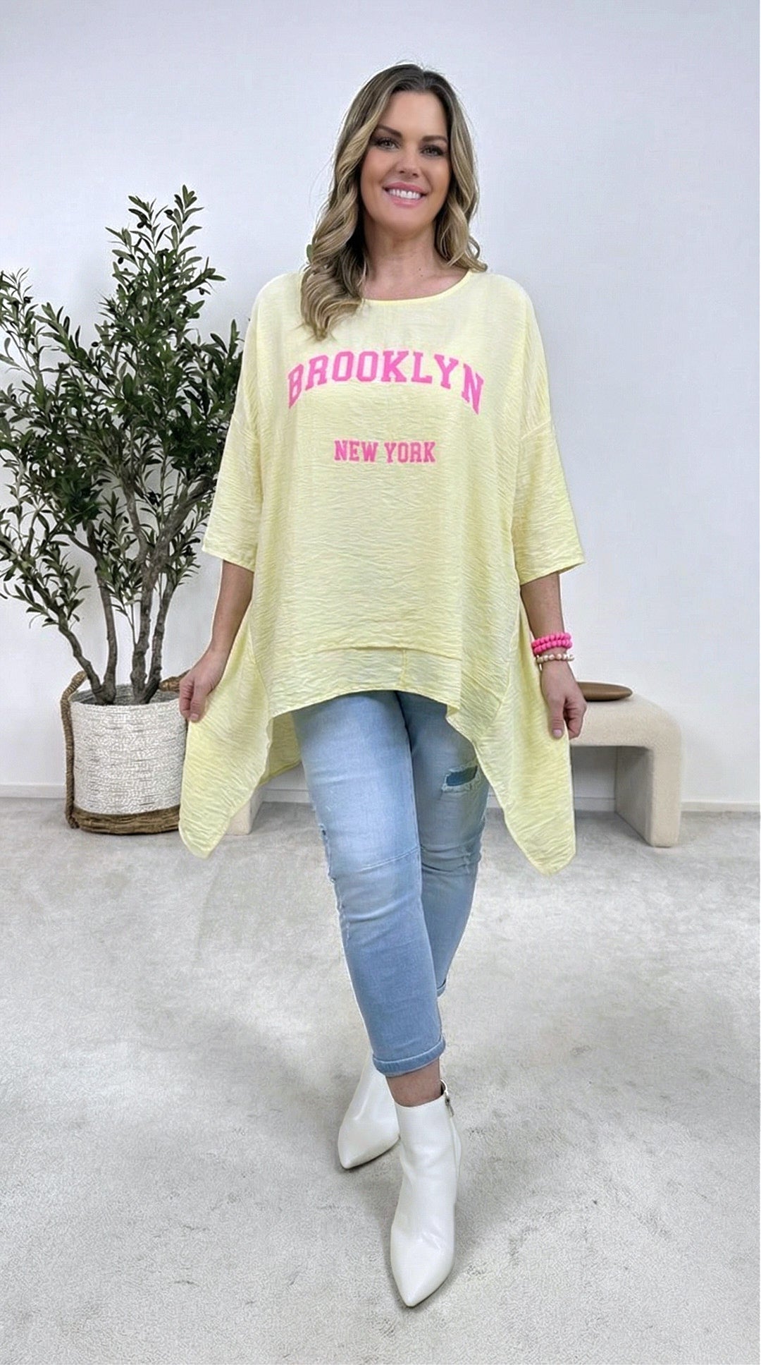 Blusenshirt Queen of the City *Gelb*