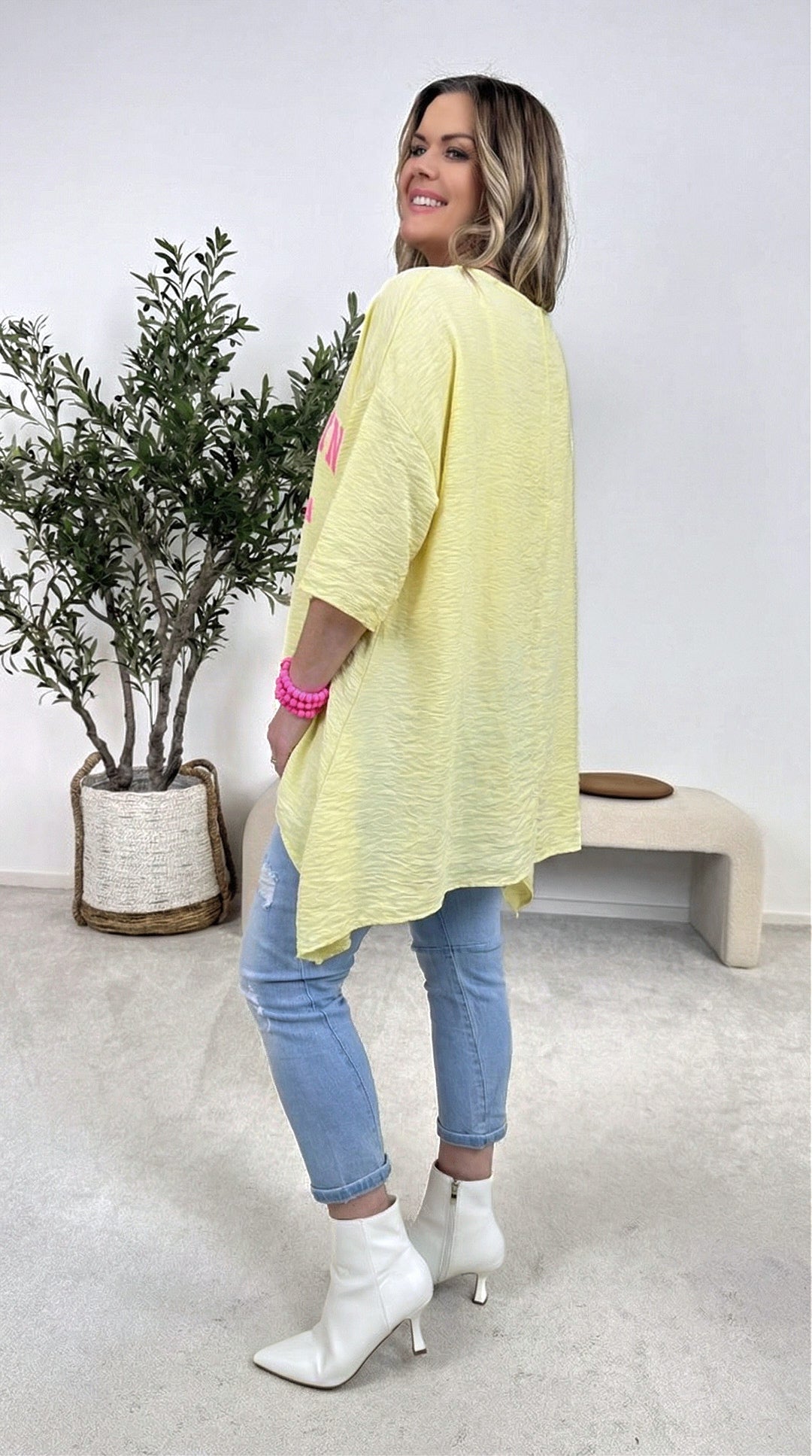 Blusenshirt Queen of the City *Gelb*