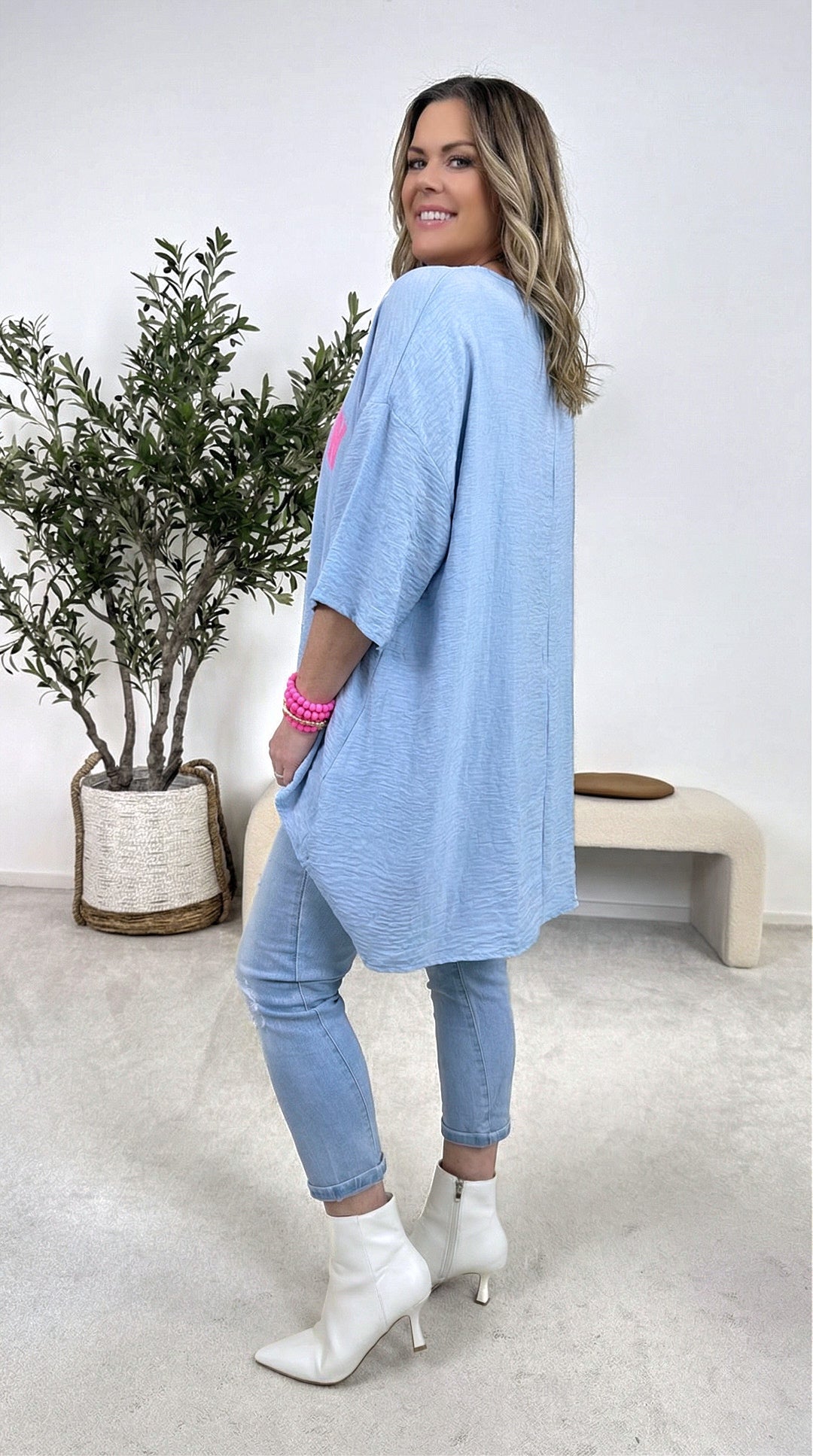 Blusenshirt Queen of the City *Blau*