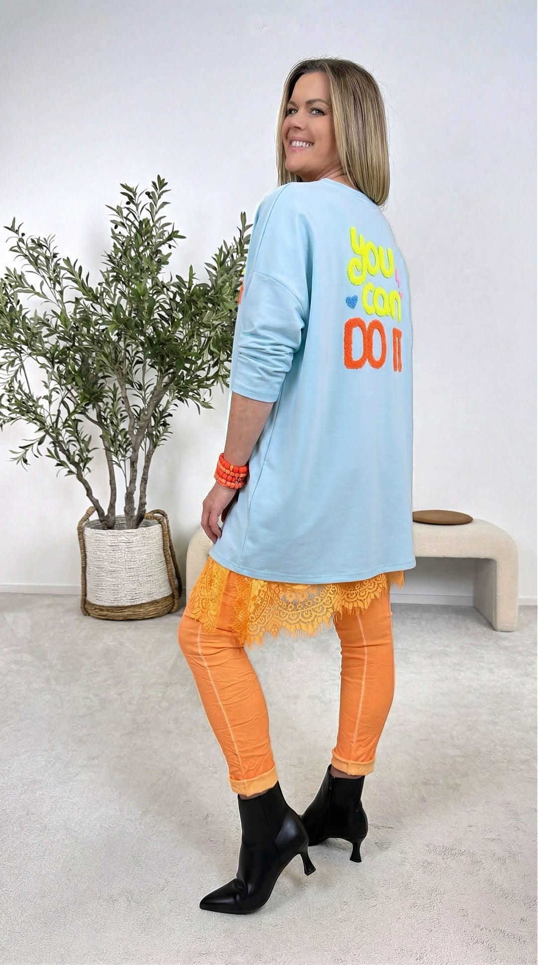 Sweatshirt You Can Do It *Mint*