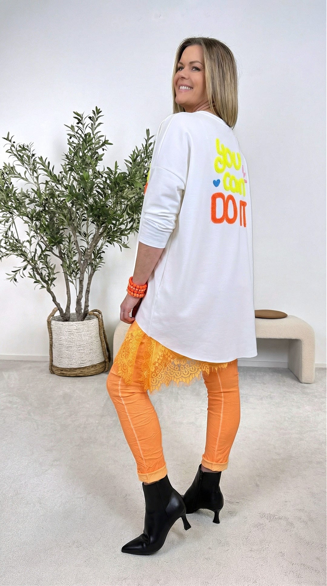 Sweatshirt You Can Do It *Weiß*