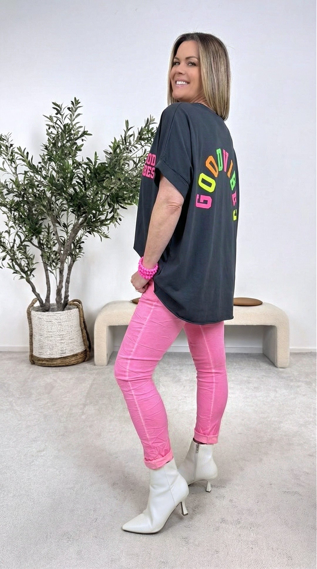 T-Shirt Positive Mood *Schwarz*