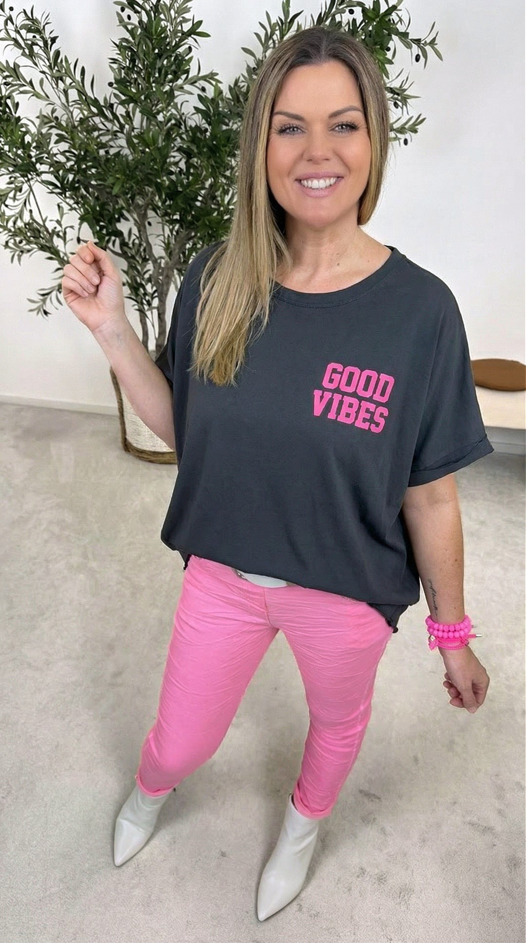 T-Shirt Positive Mood *Schwarz*