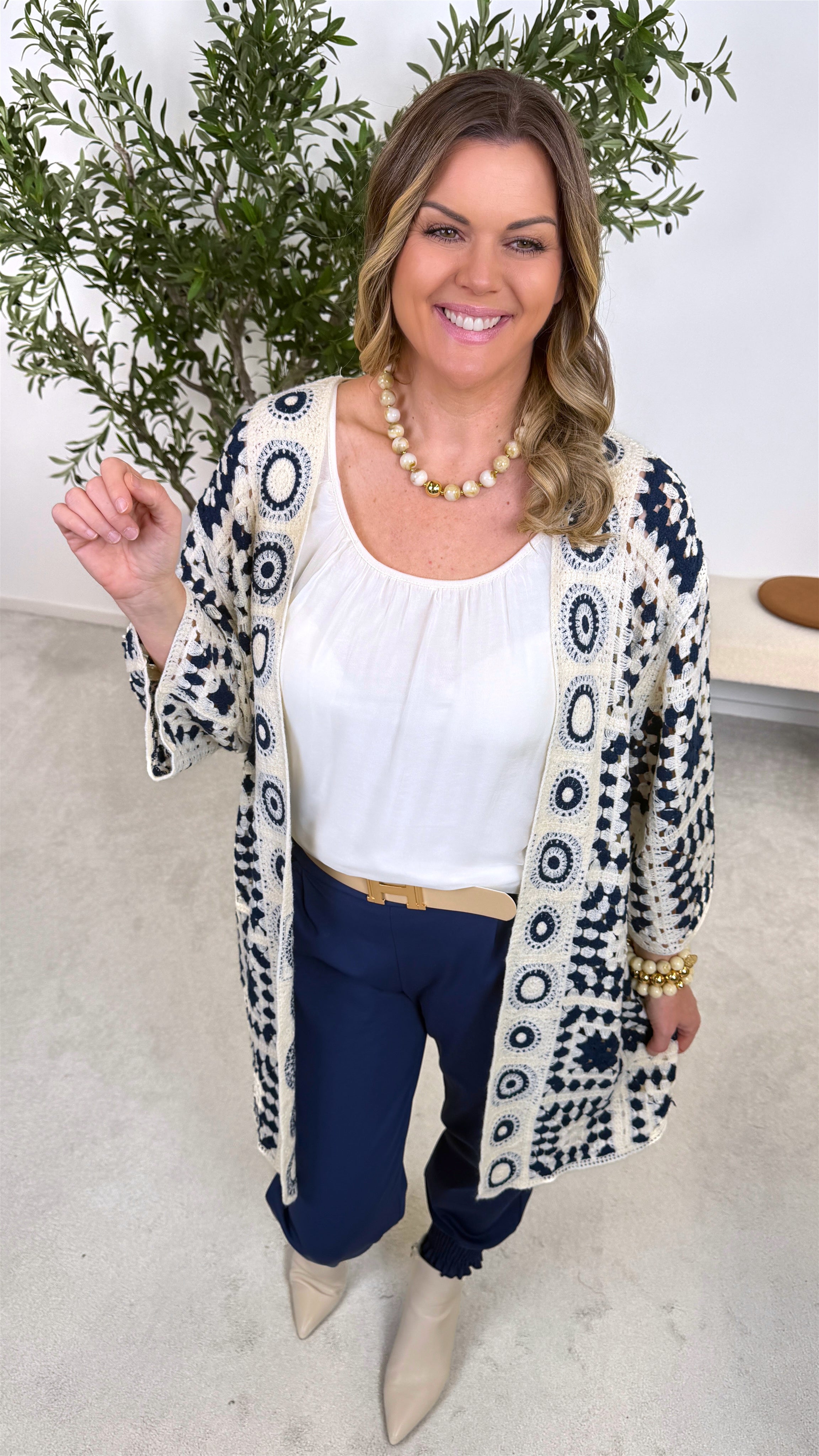 Häkel-Cardigan Crochet Mosaic ZS68036 *Dunkelblau*