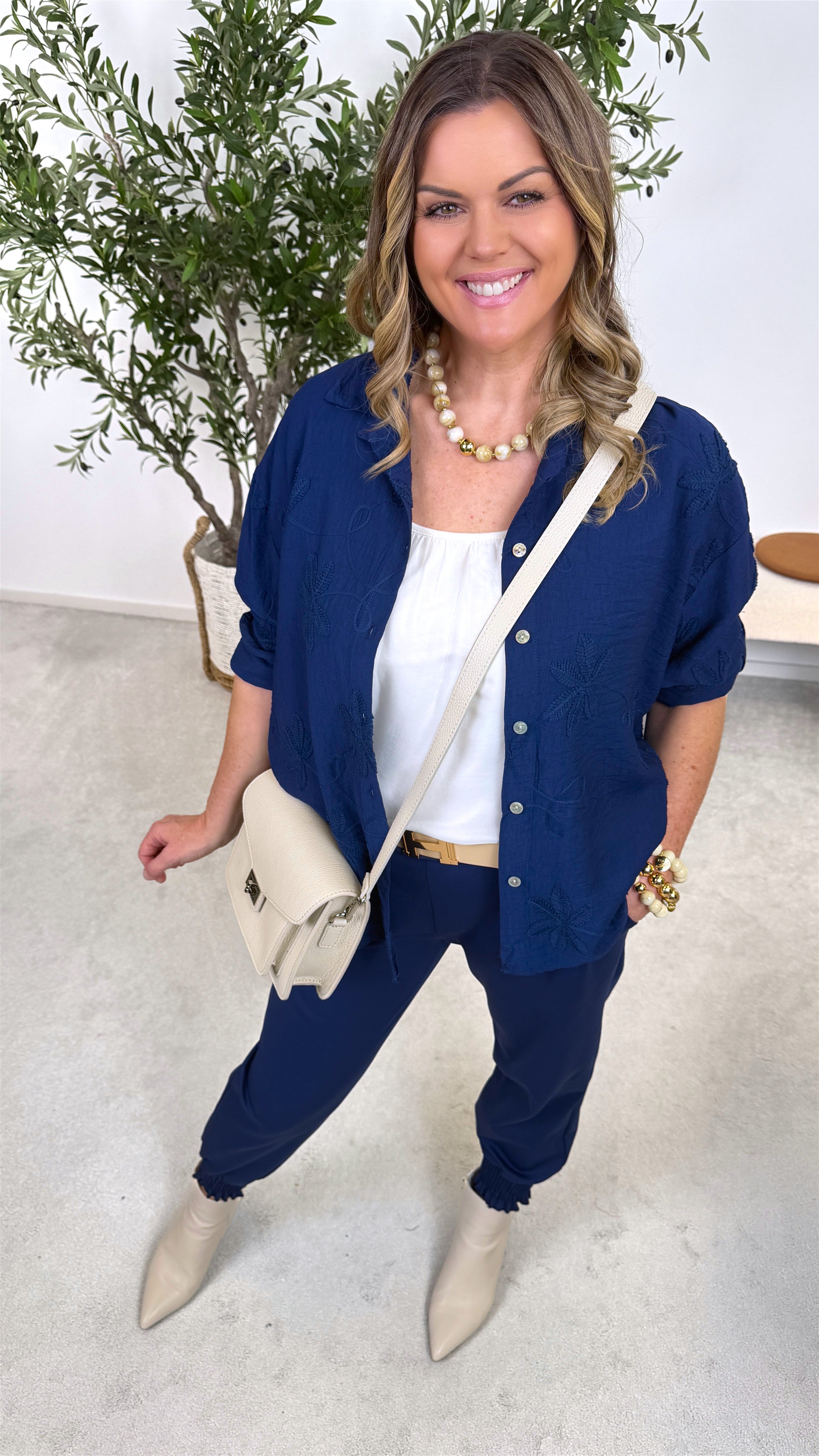 Bluse Unwritten Story *Dunkelblau*