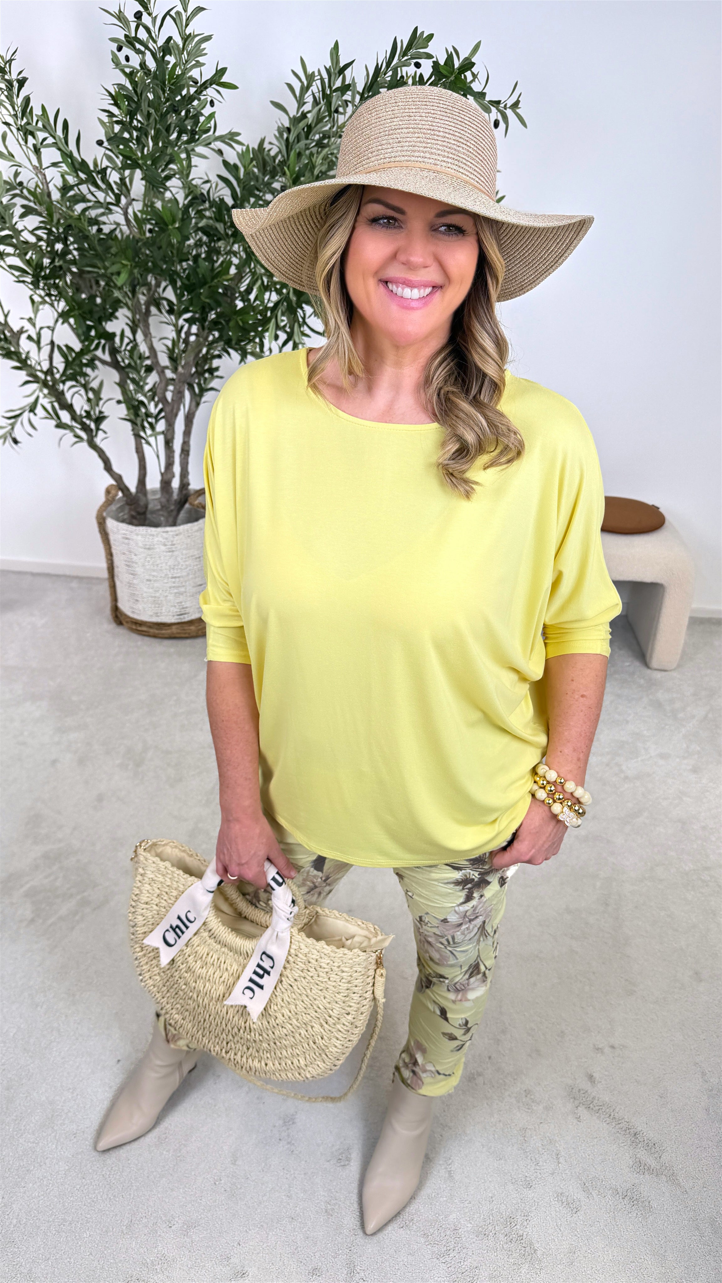 Langarmshirt Smooth Touch *Gelb*