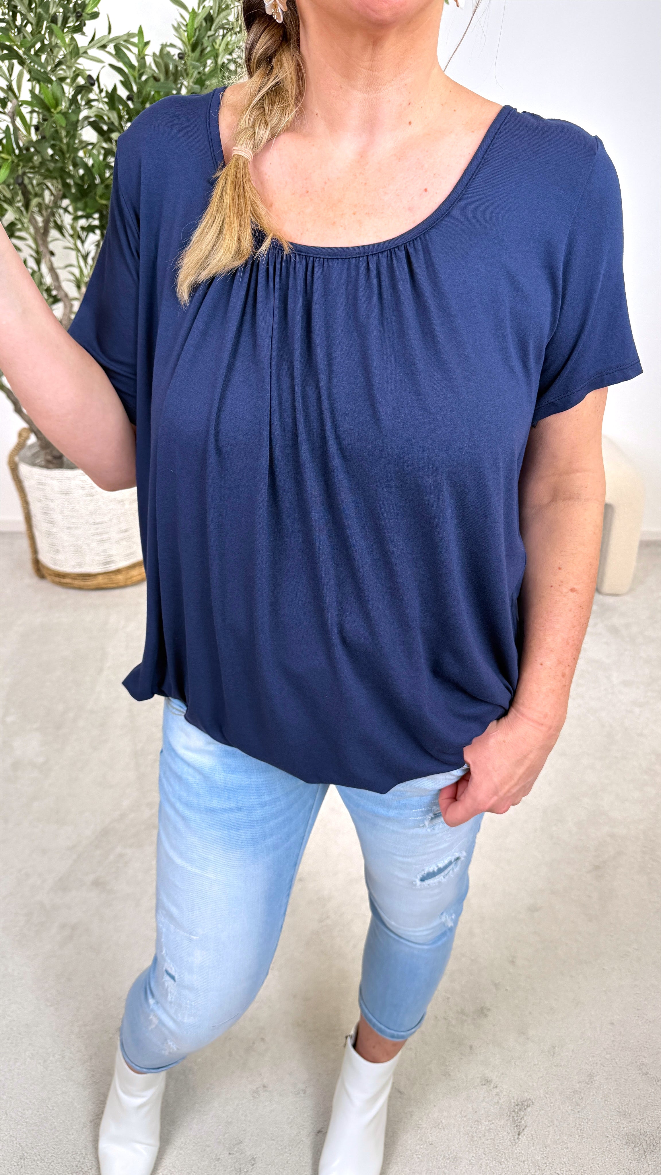 T-Shirt Happy Flow *Dunkelblau*