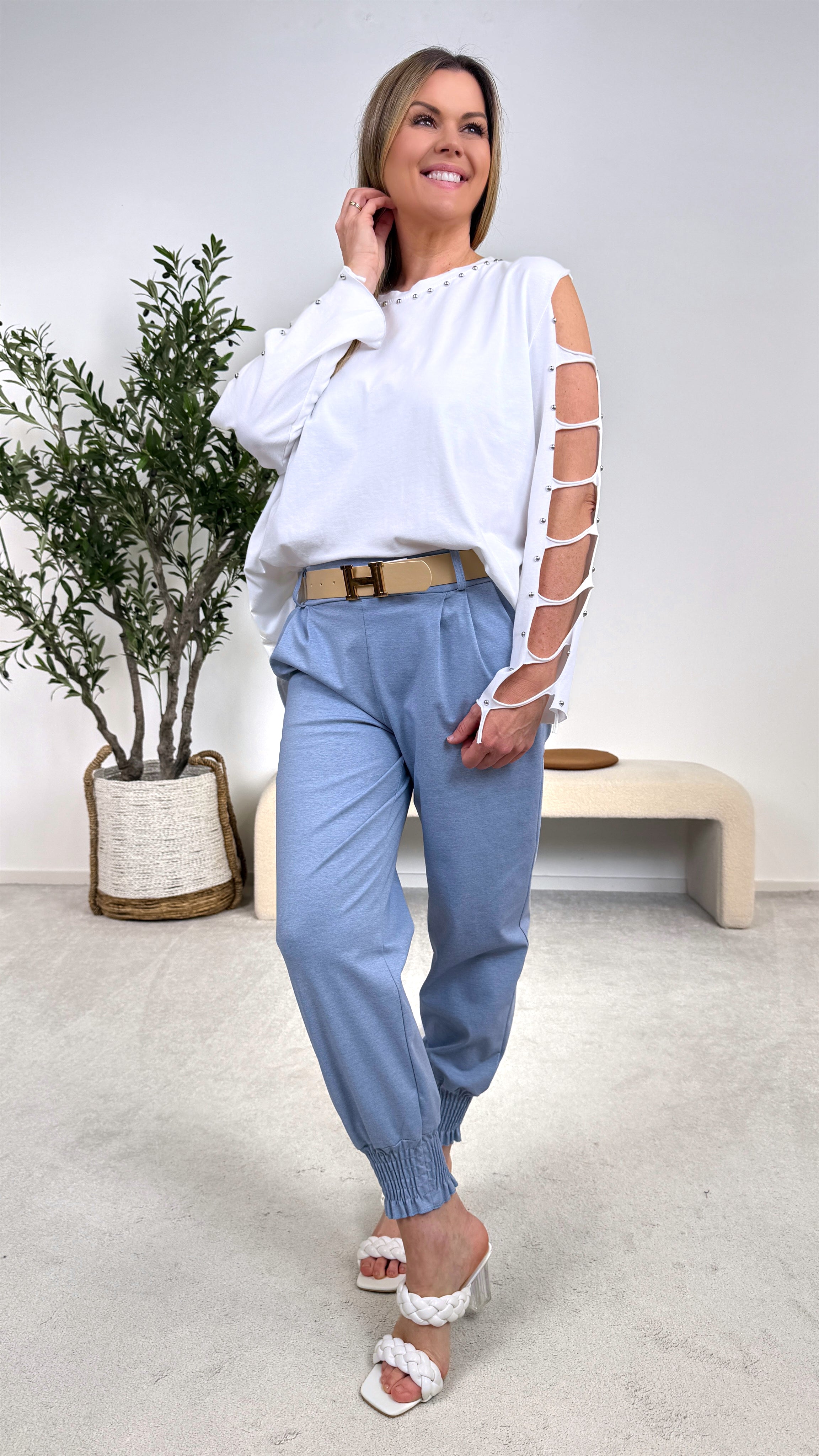 Langarmshirt Elegant Spirit *Weiß*