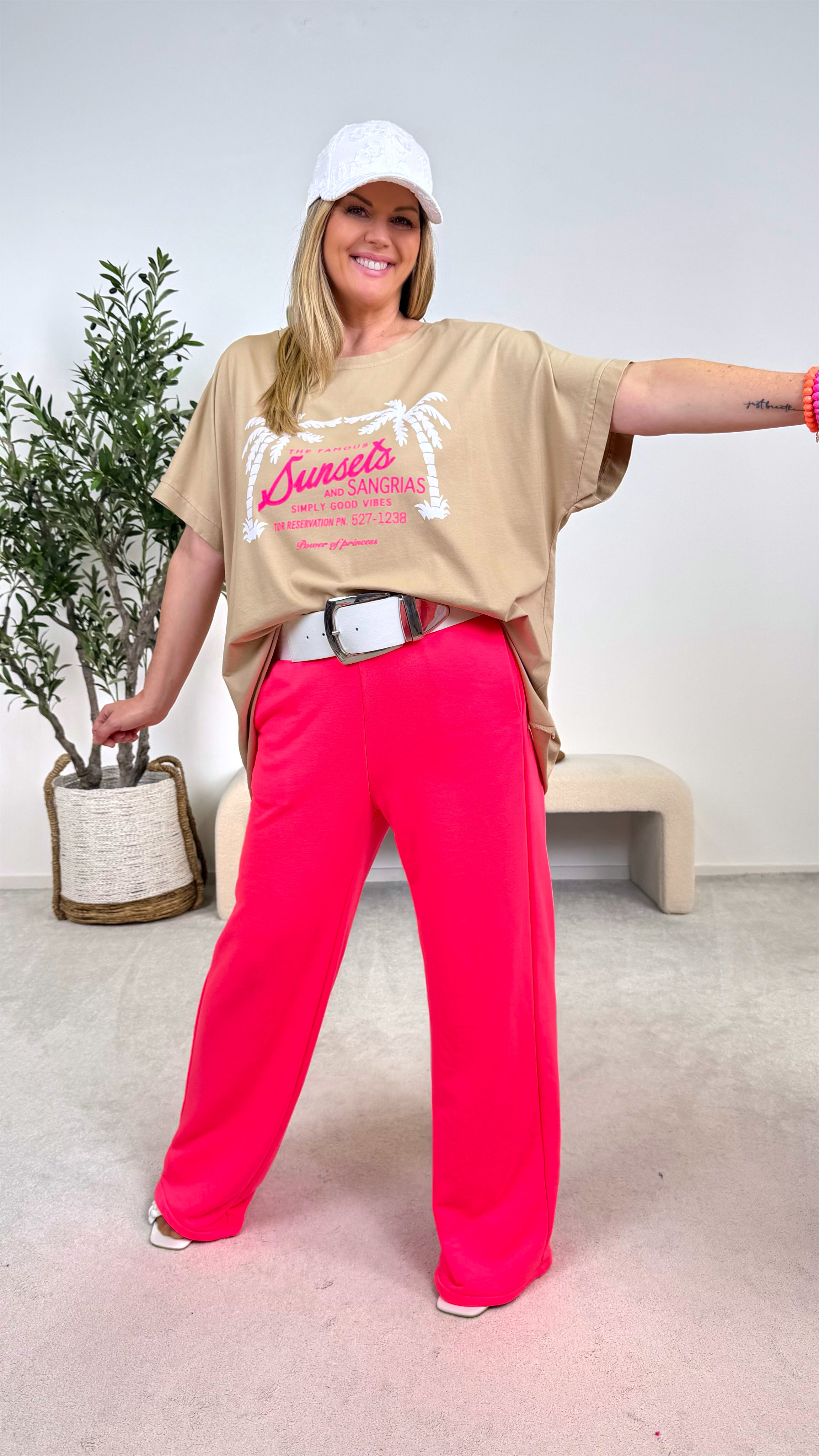 T-Shirt Famous Sunset *Camel*
