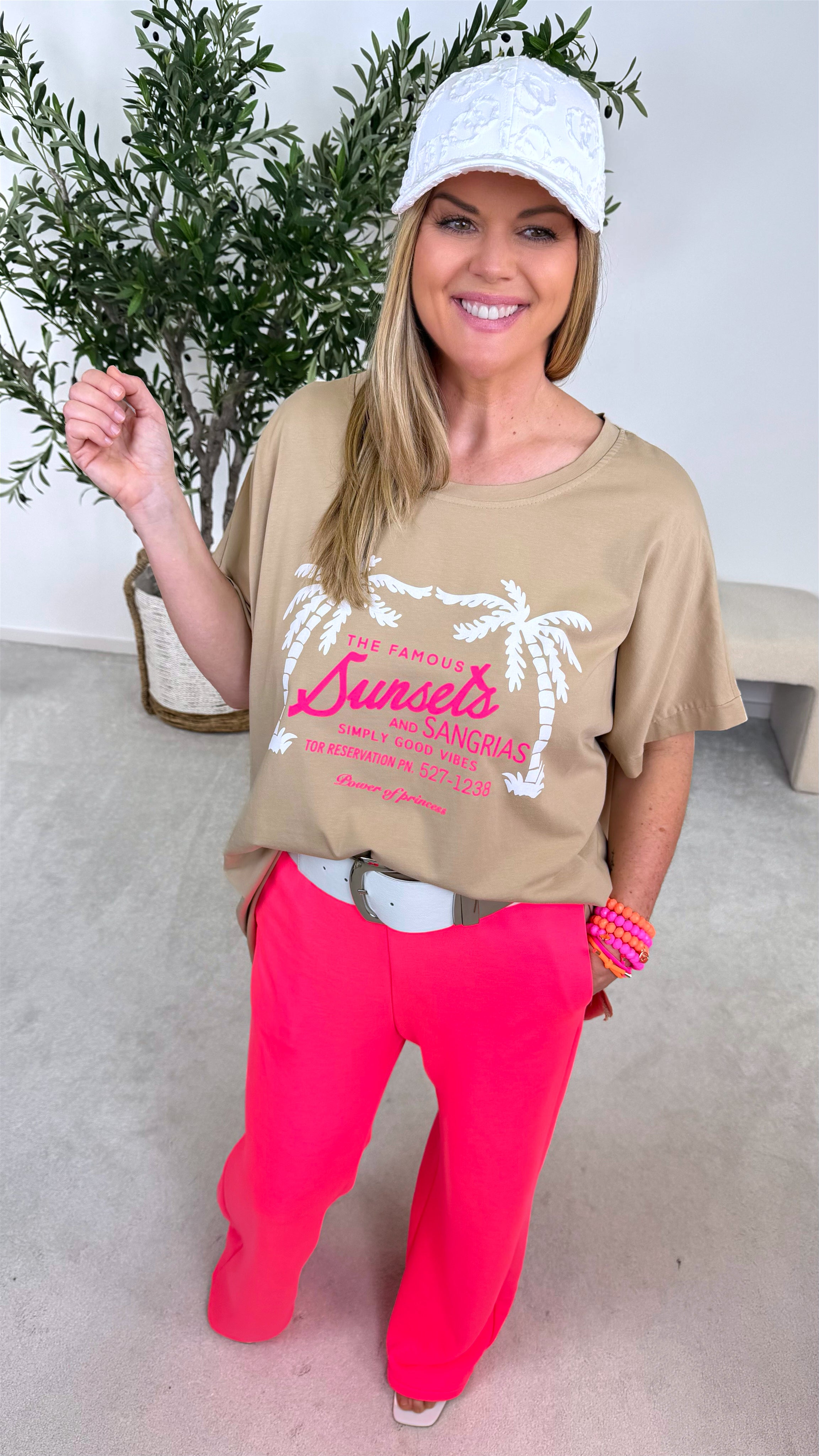 T-Shirt Famous Sunset *Camel*