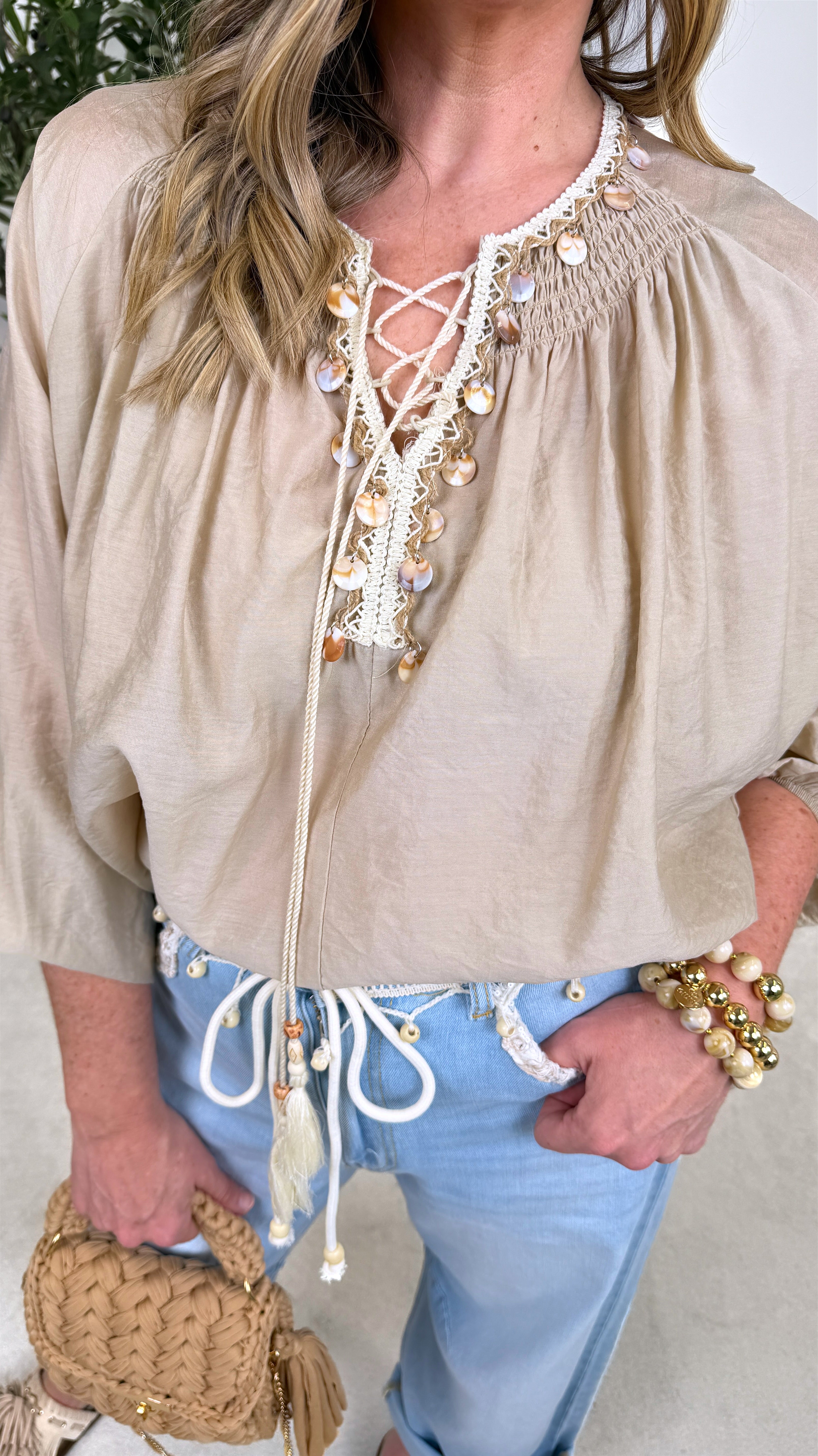 Blusenshirt Bali Harmony *Beige*