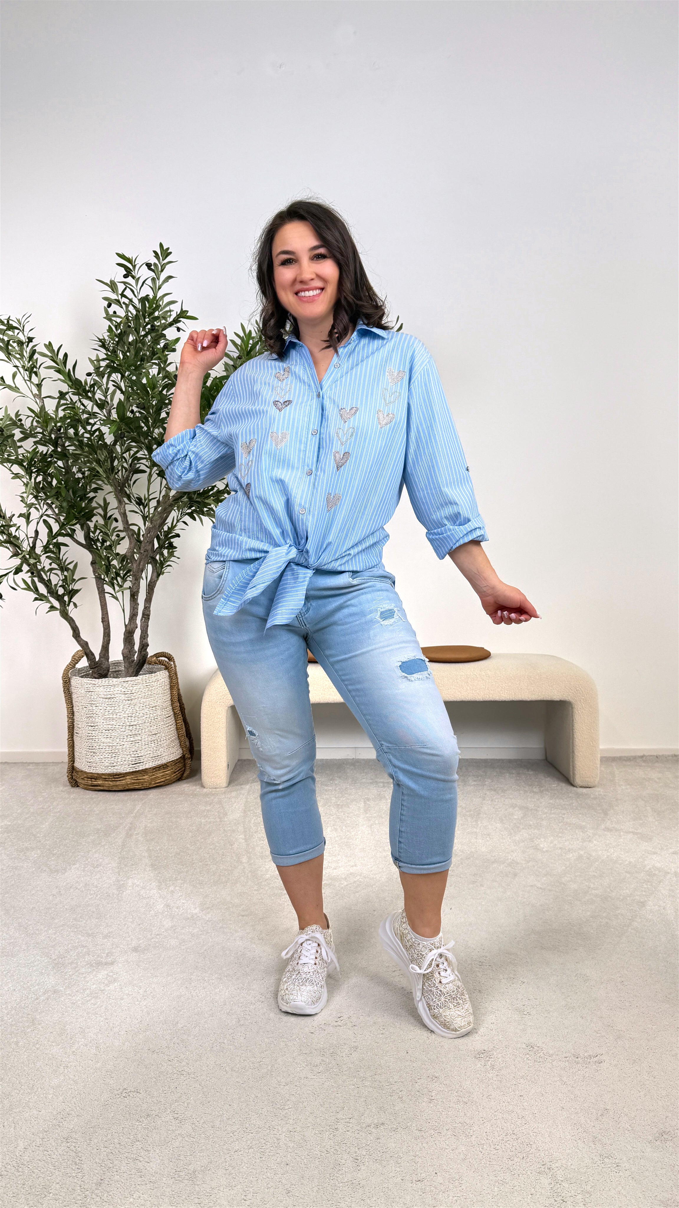 Long-Bluse Pure Love Look