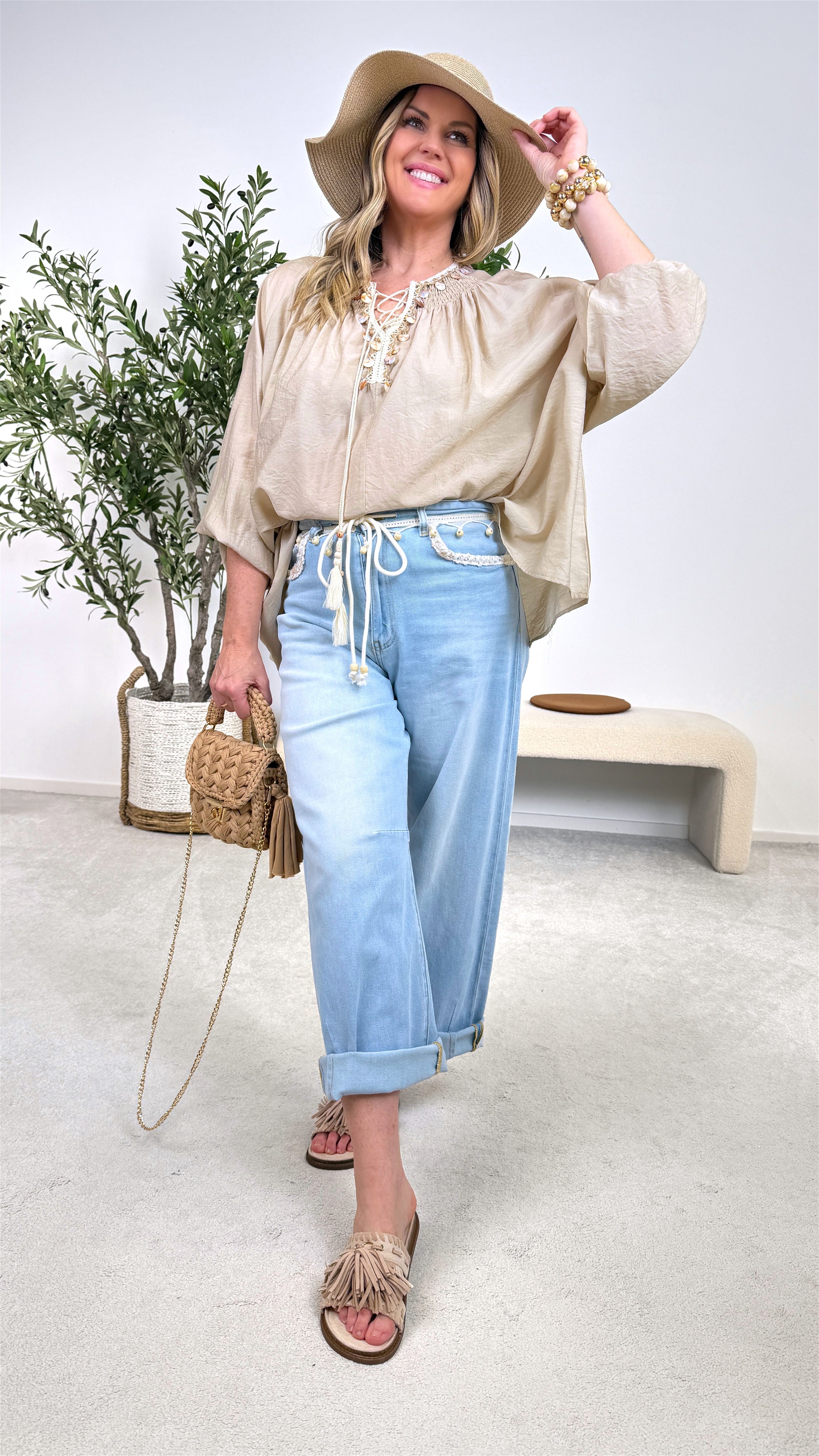 Blusenshirt Bali Harmony *Beige*