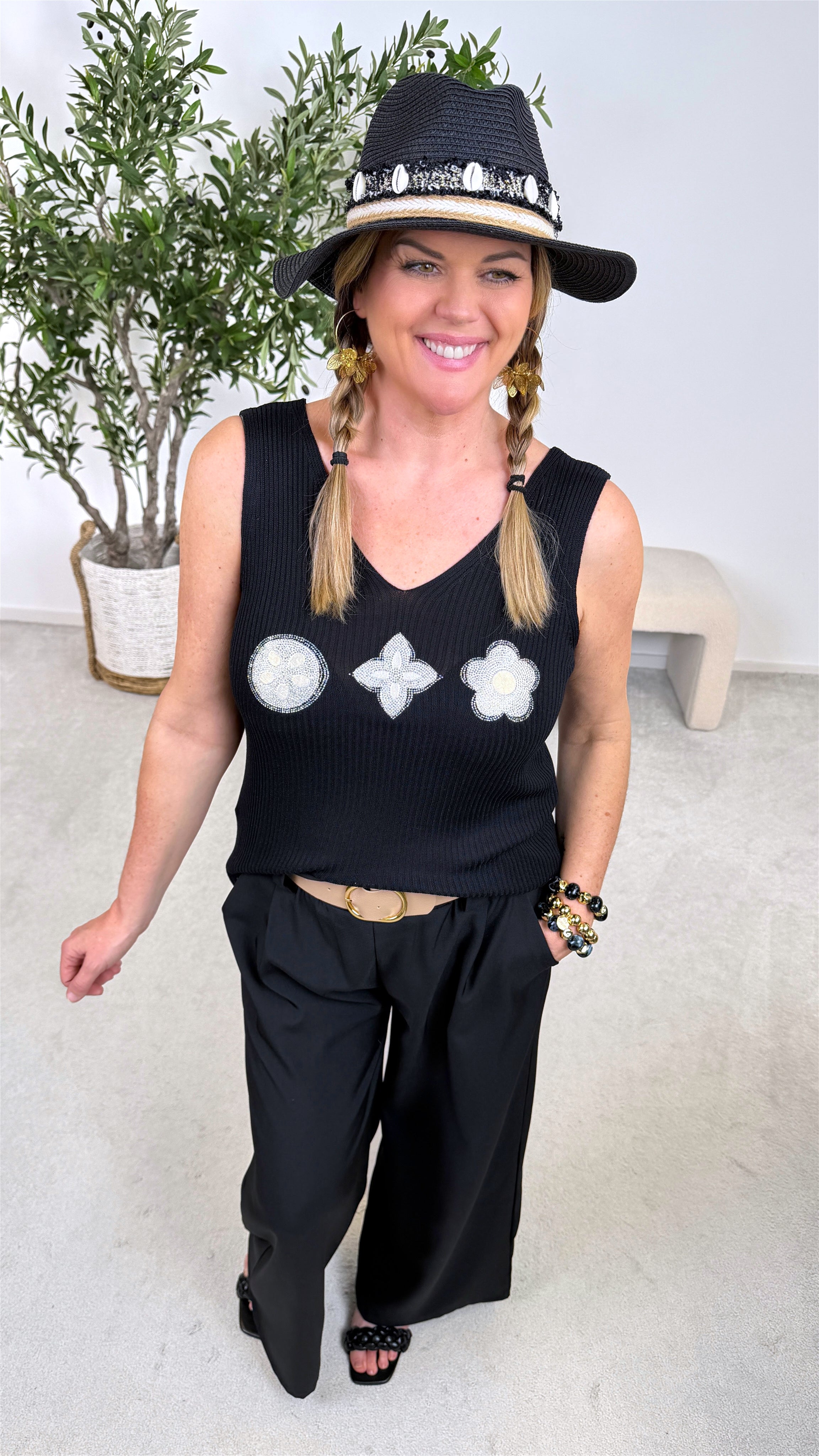 Top Starshine *Schwarz*