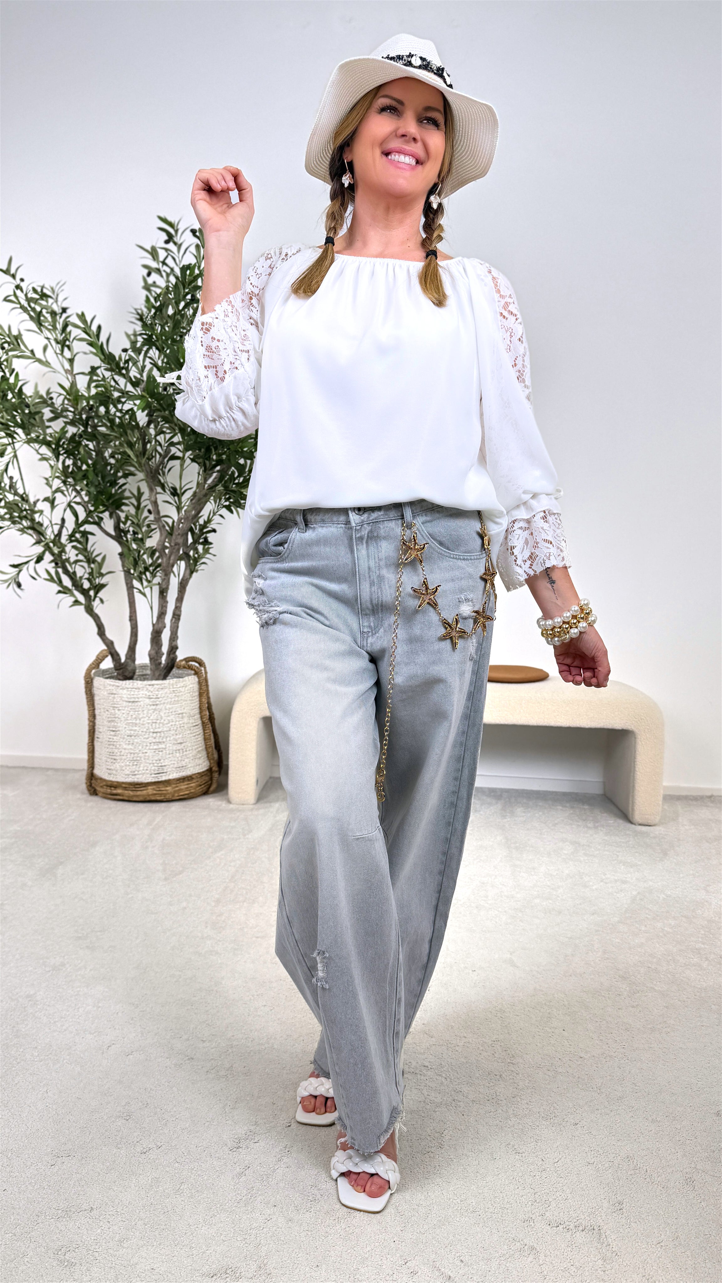 Blusenshirt Dream Elegance *Weiß* (lieferbar ab 23.3.26)