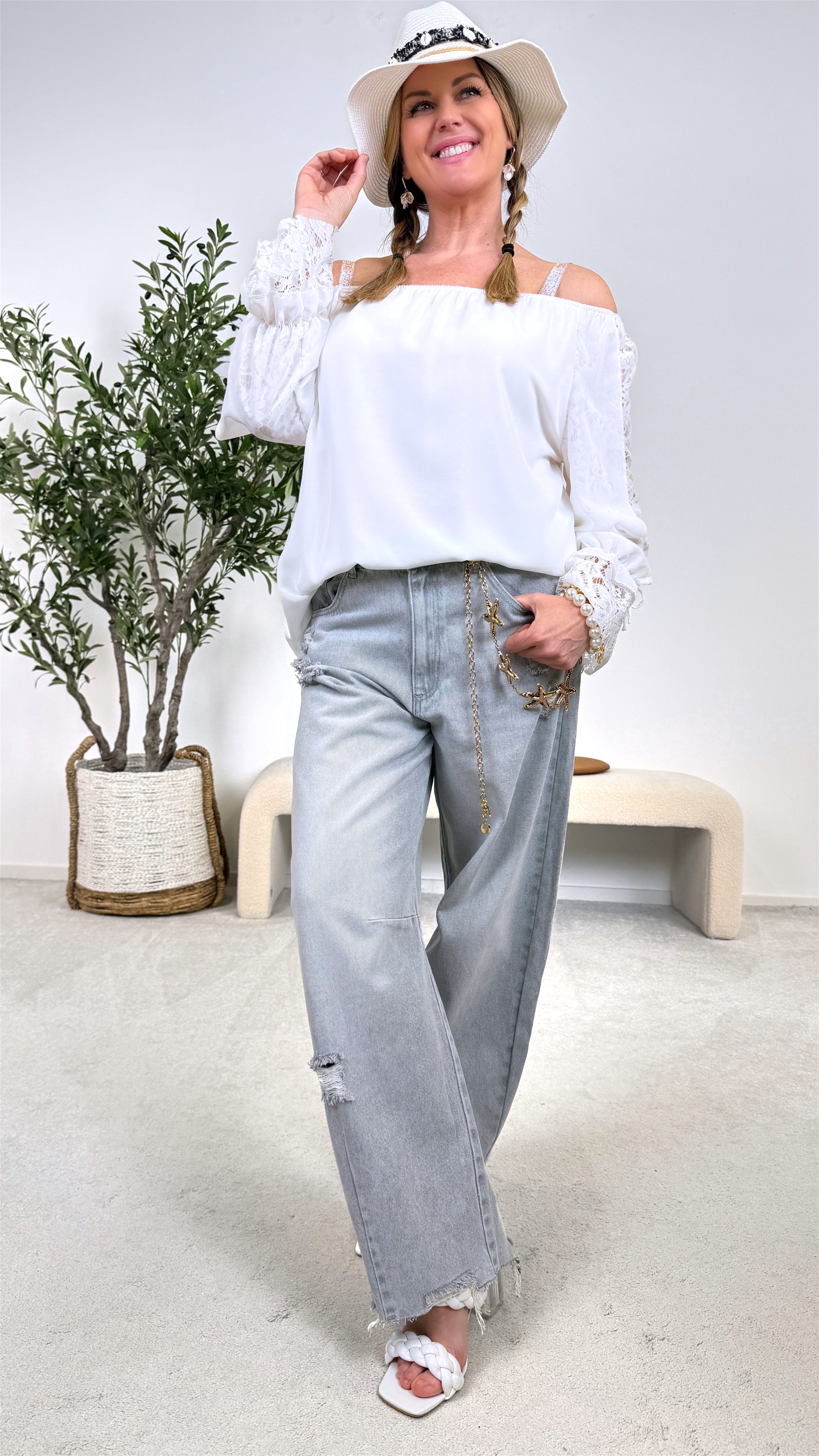 Blusenshirt Dream Elegance *Weiß* (lieferbar ab 23.3.26)