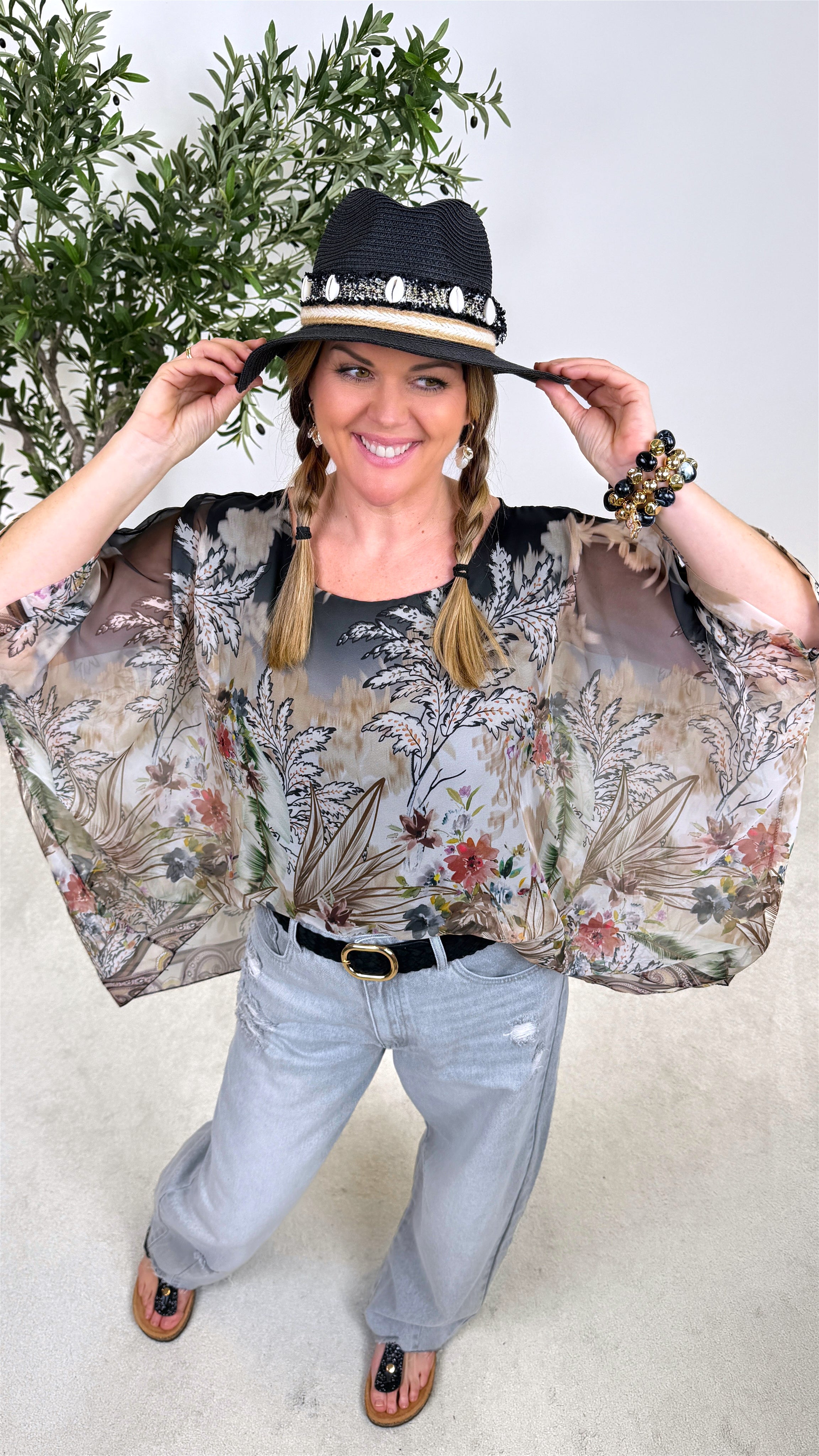 Blusenshirt Serenity *Schwarz*